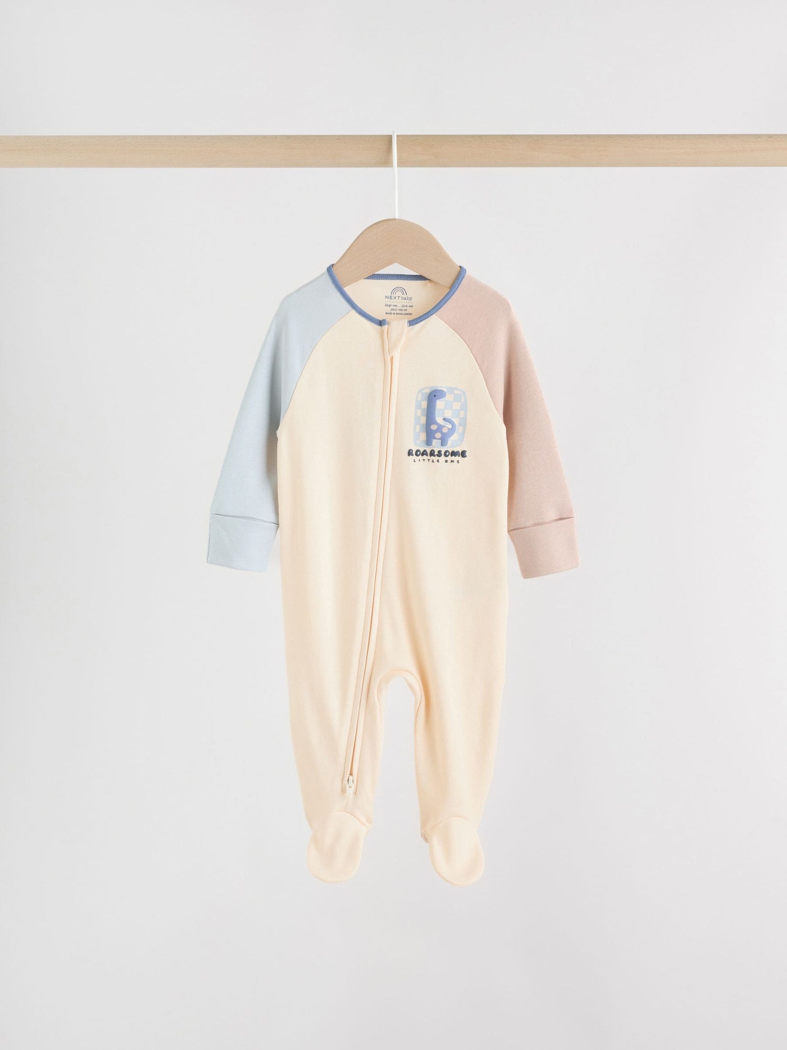 Navy Baby Two Way Zip Sleepsuits 4 Pack