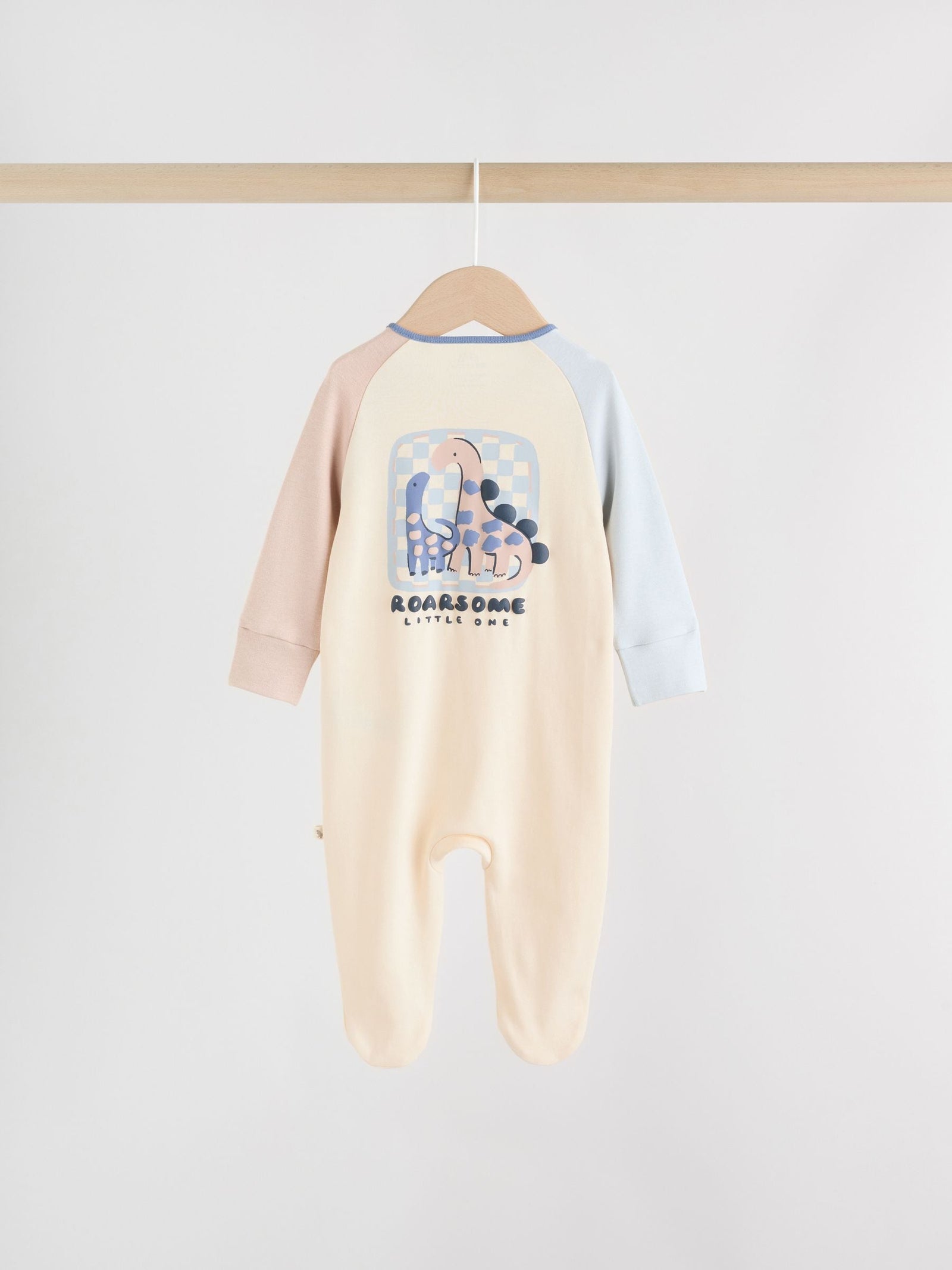 Navy Baby Two Way Zip Sleepsuits 4 Pack