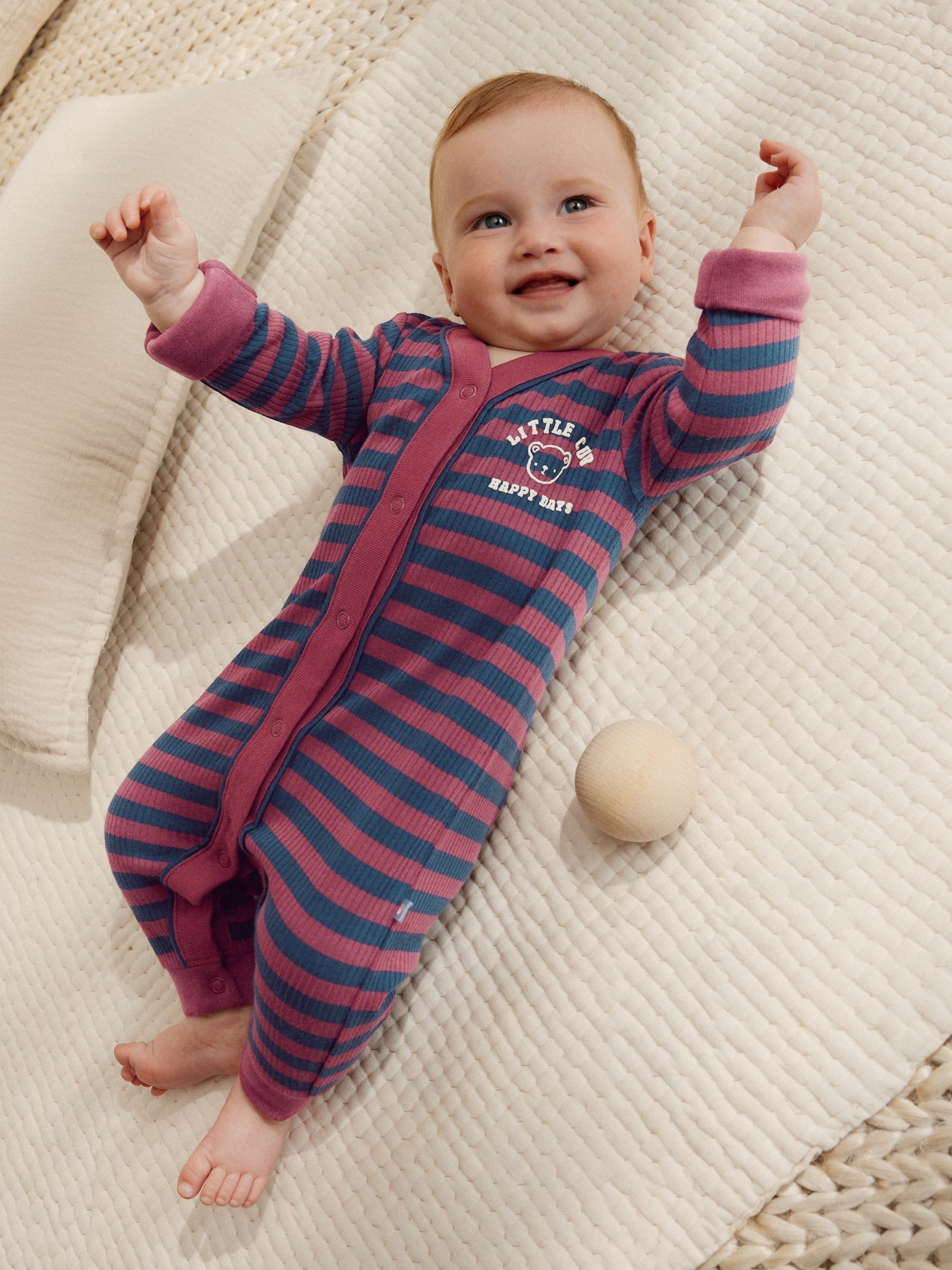 Burgundy Red Baby Sleepsuits 3 Pack (0mths-3yrs)