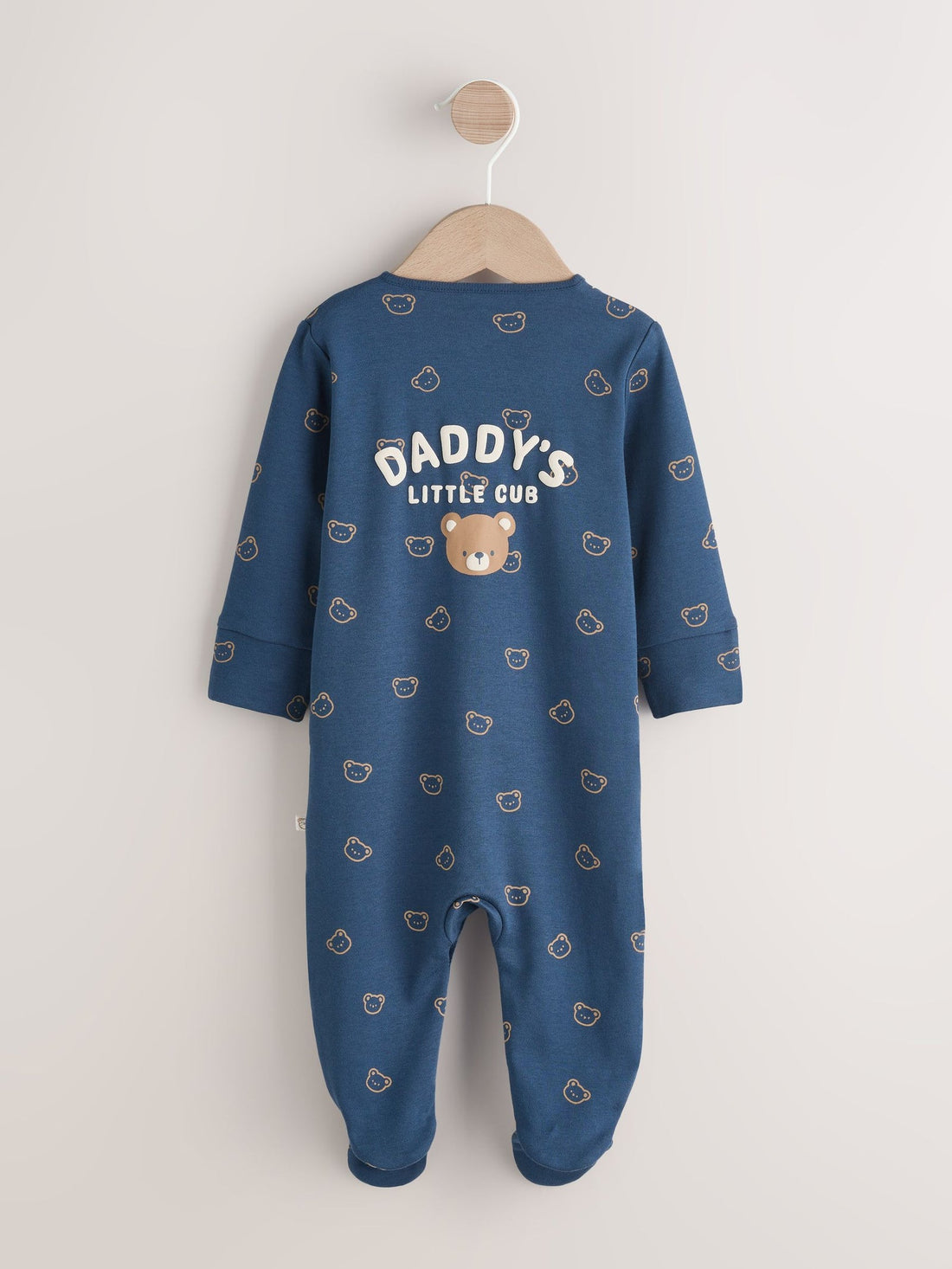 Navy Daddys Little Cub Baby Family Sleepsuit