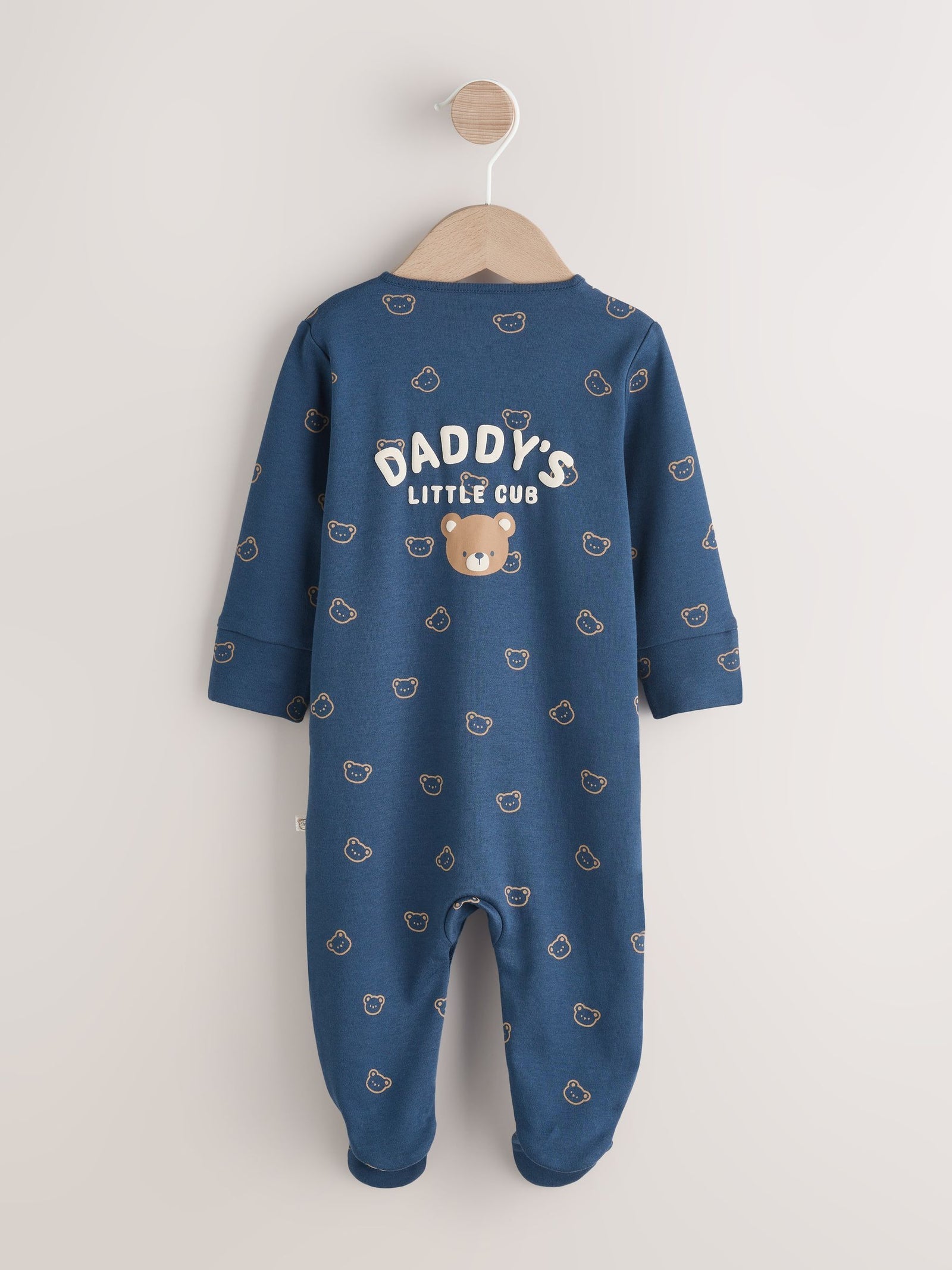 Navy Daddys Little Cub Baby Family Sleepsuit