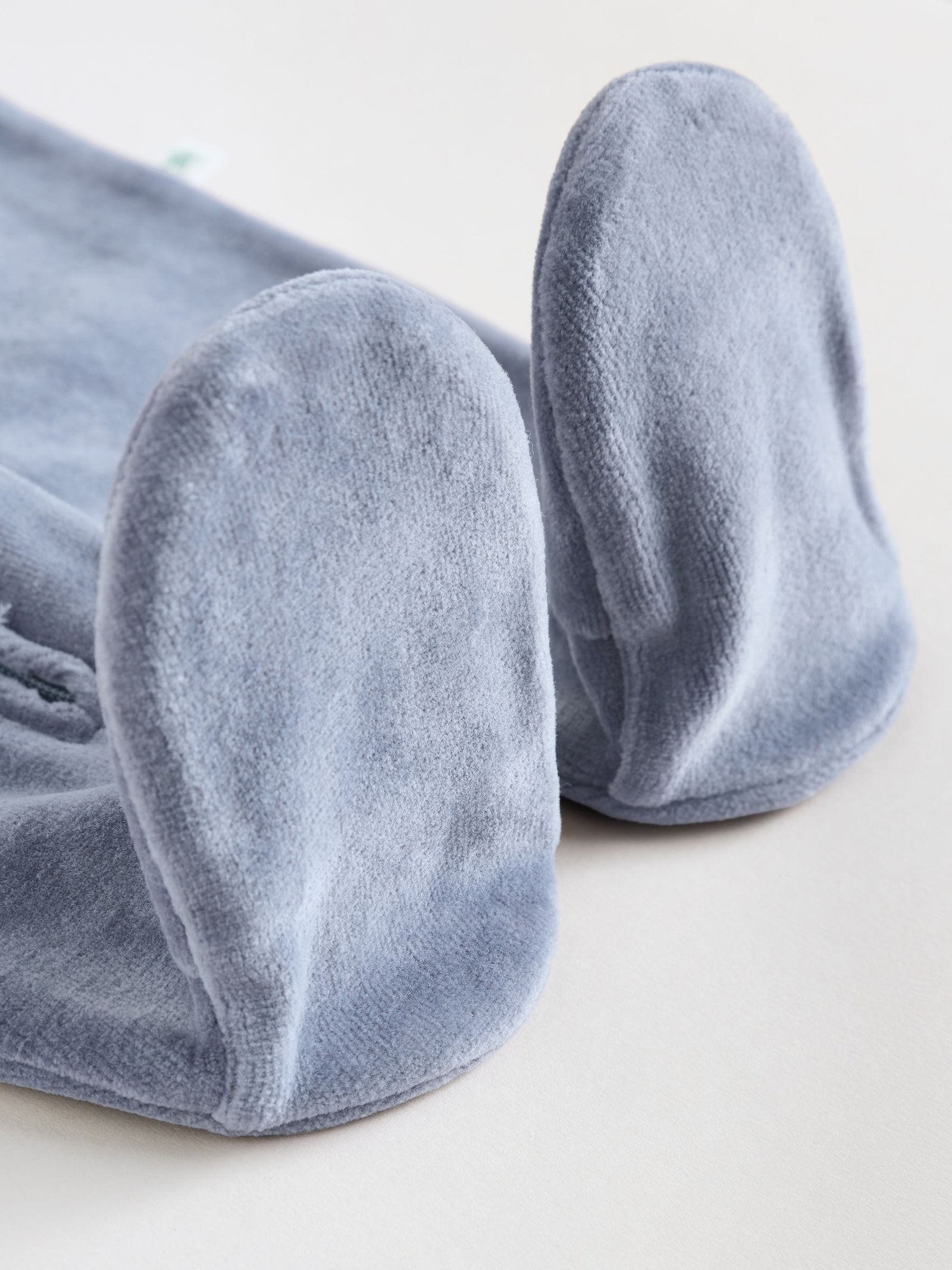Blue Baby Velour Two Way Zip Sleepsuits 2 Pack (0mths-2yrs)