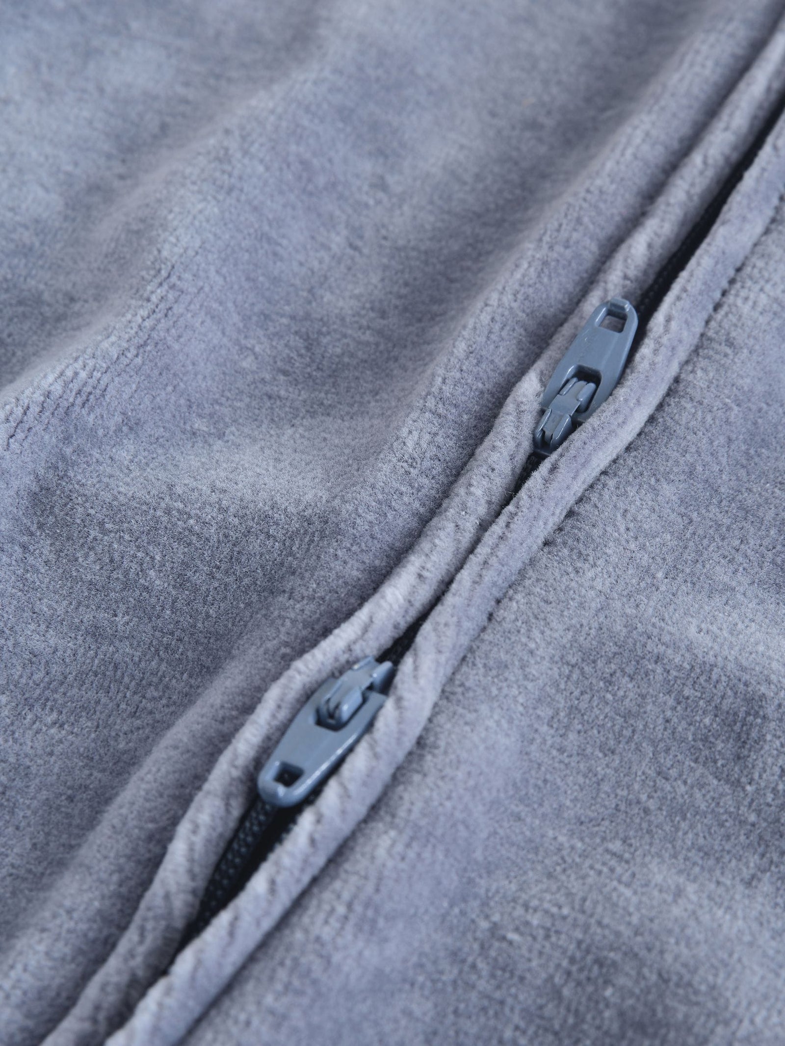 Blue Baby Velour Two Way Zip Sleepsuits 2 Pack (0mths-2yrs)
