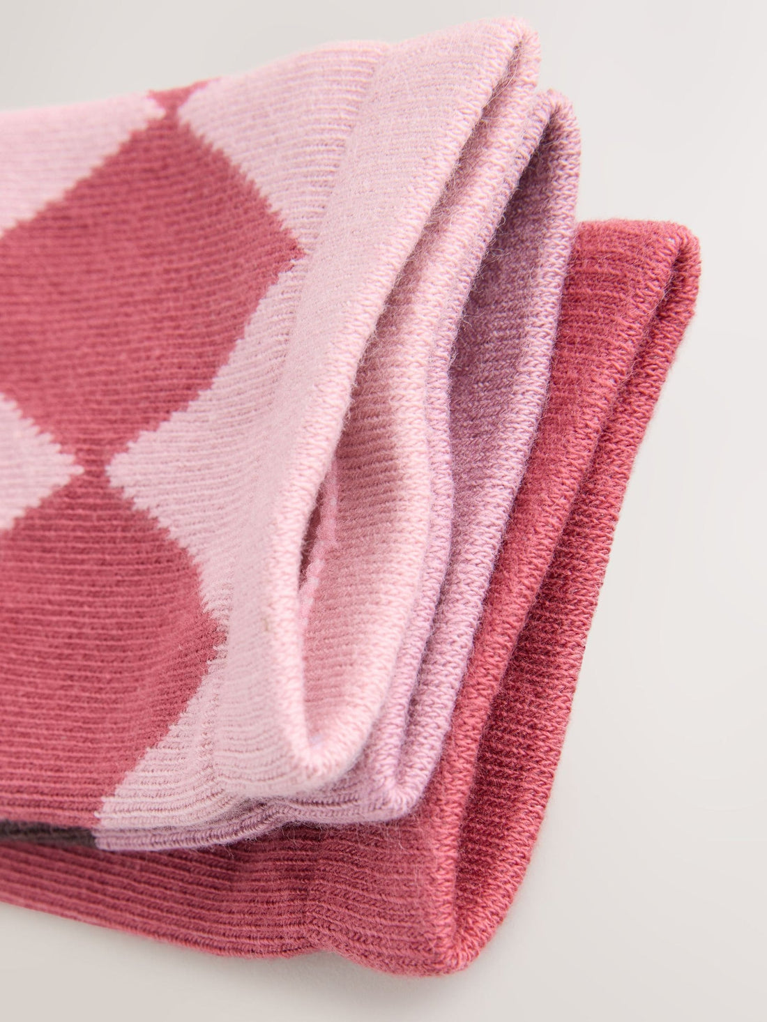 Pink and Red Cotton Rich Ankle Socks 3 Pack
