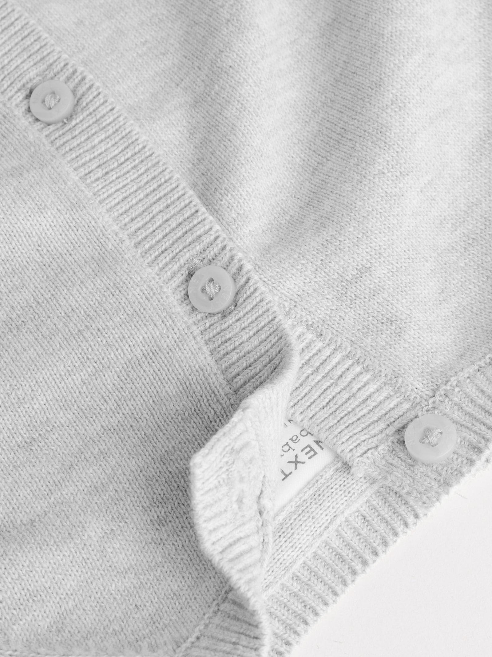 Grey/White Grey and White 2pk Knitted Baby Cardigan