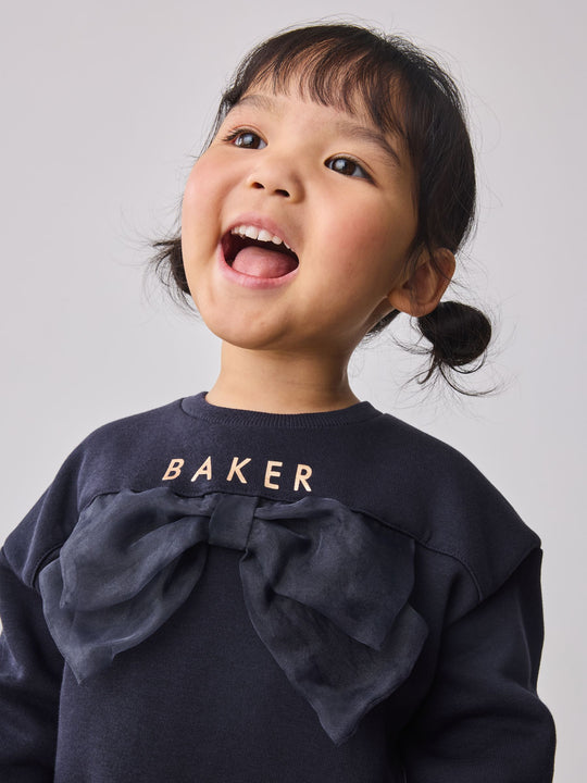 Baker by Ted Baker 2 Piece Longline Bow Sweat and Floral Leggings Set