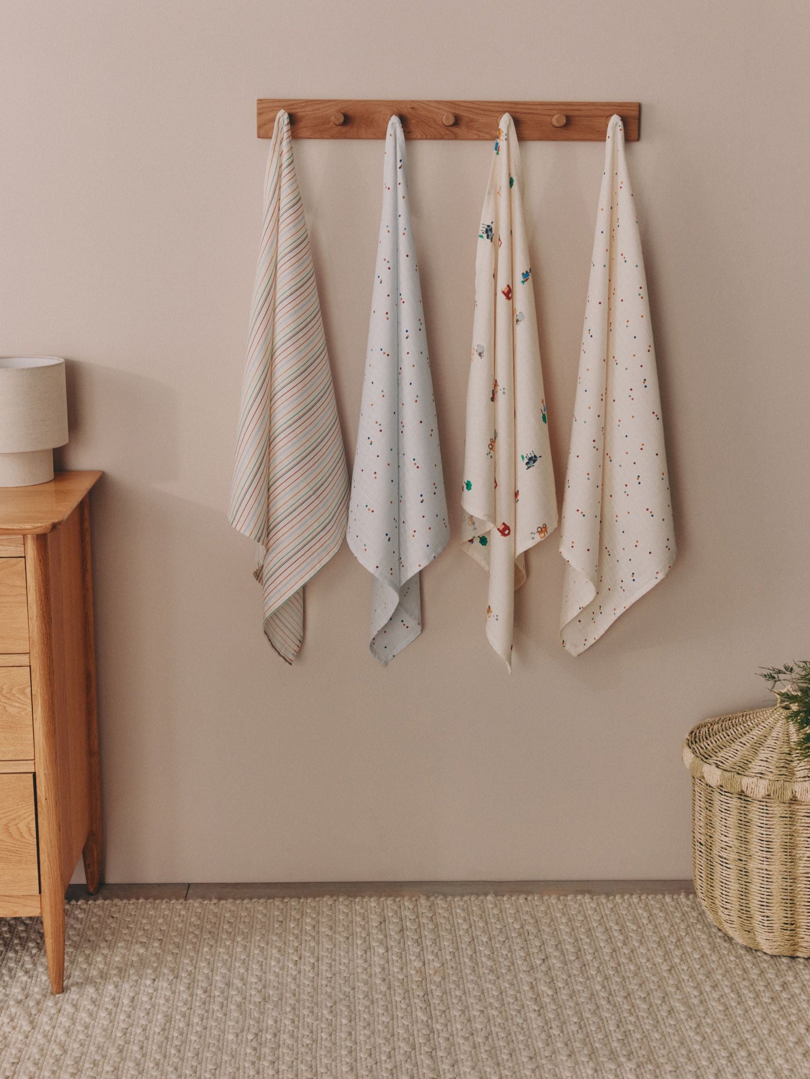 Bright Farm Baby Muslin Cloths 4 Pack