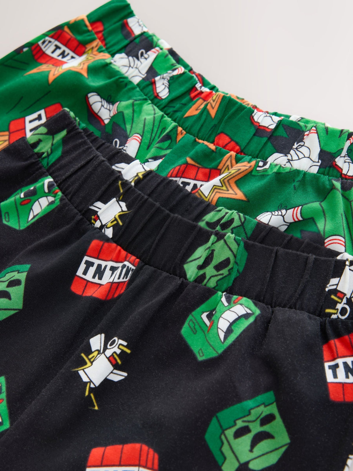 Green/Black Minecraft Jogger Pyjamas Set 2 Pack (5-16yrs)
