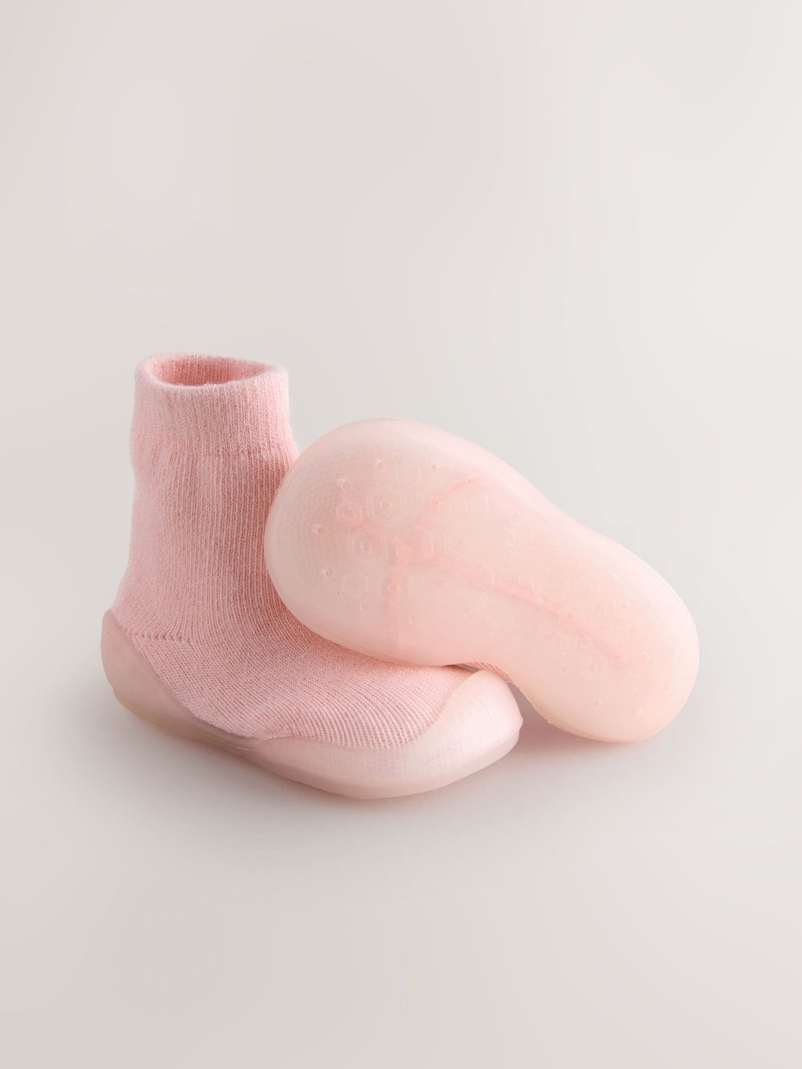 Pink Crawler Sock Shoes