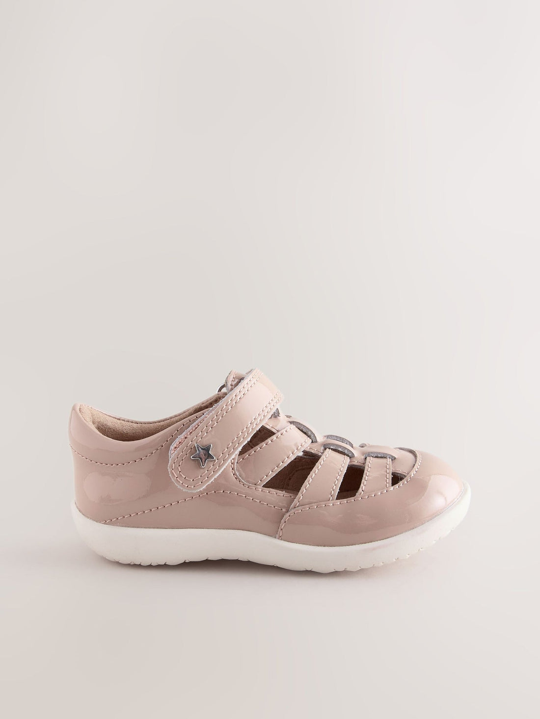 Mocha Brown Wide Fit (G) First Walker Fisherman Shoes