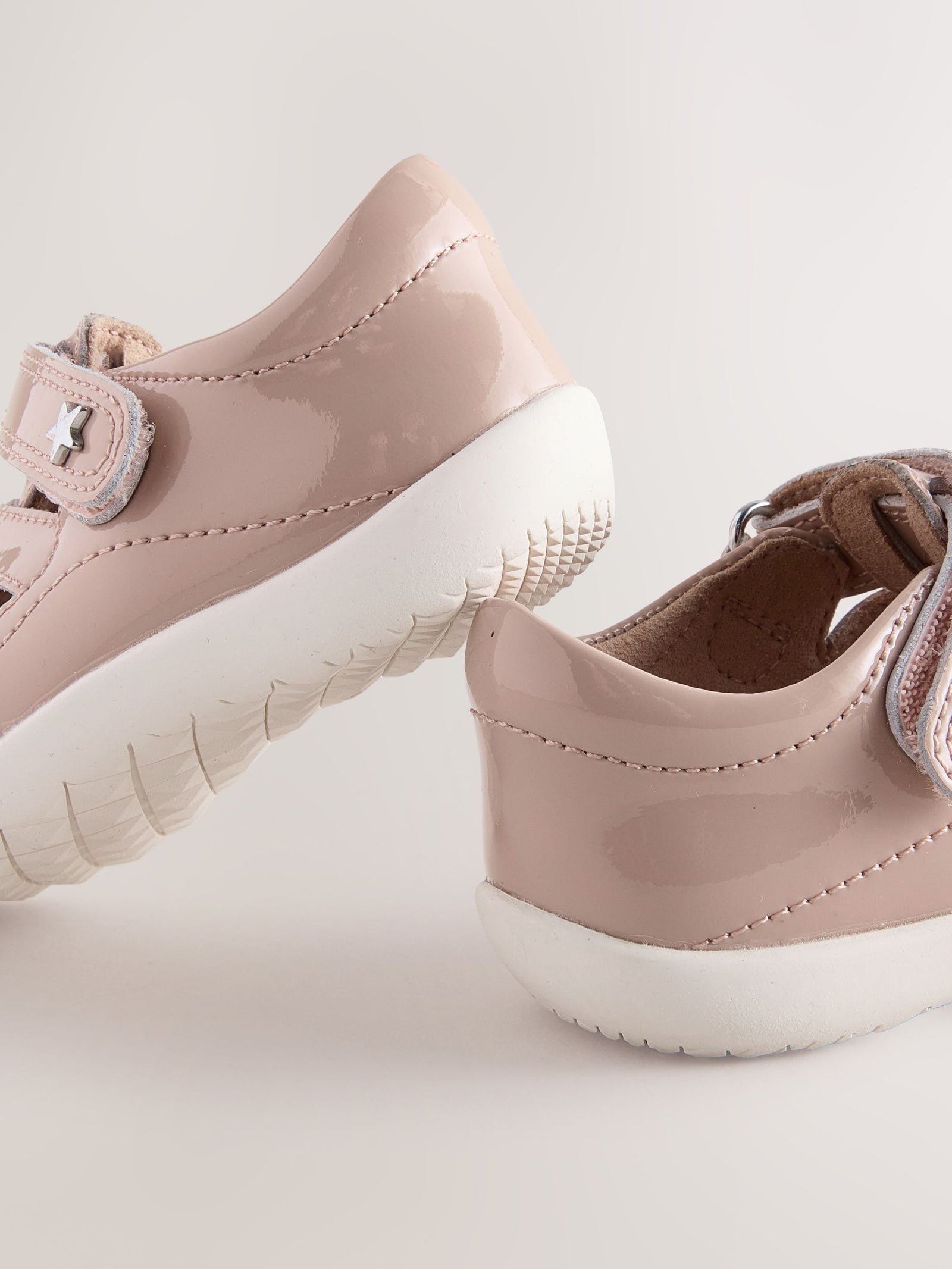 Mocha Brown Wide Fit (G) First Walker Fisherman Shoes