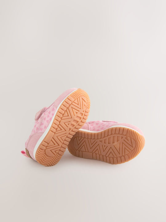 Pink/Red Standard Fit (F) First Walker Trainers
