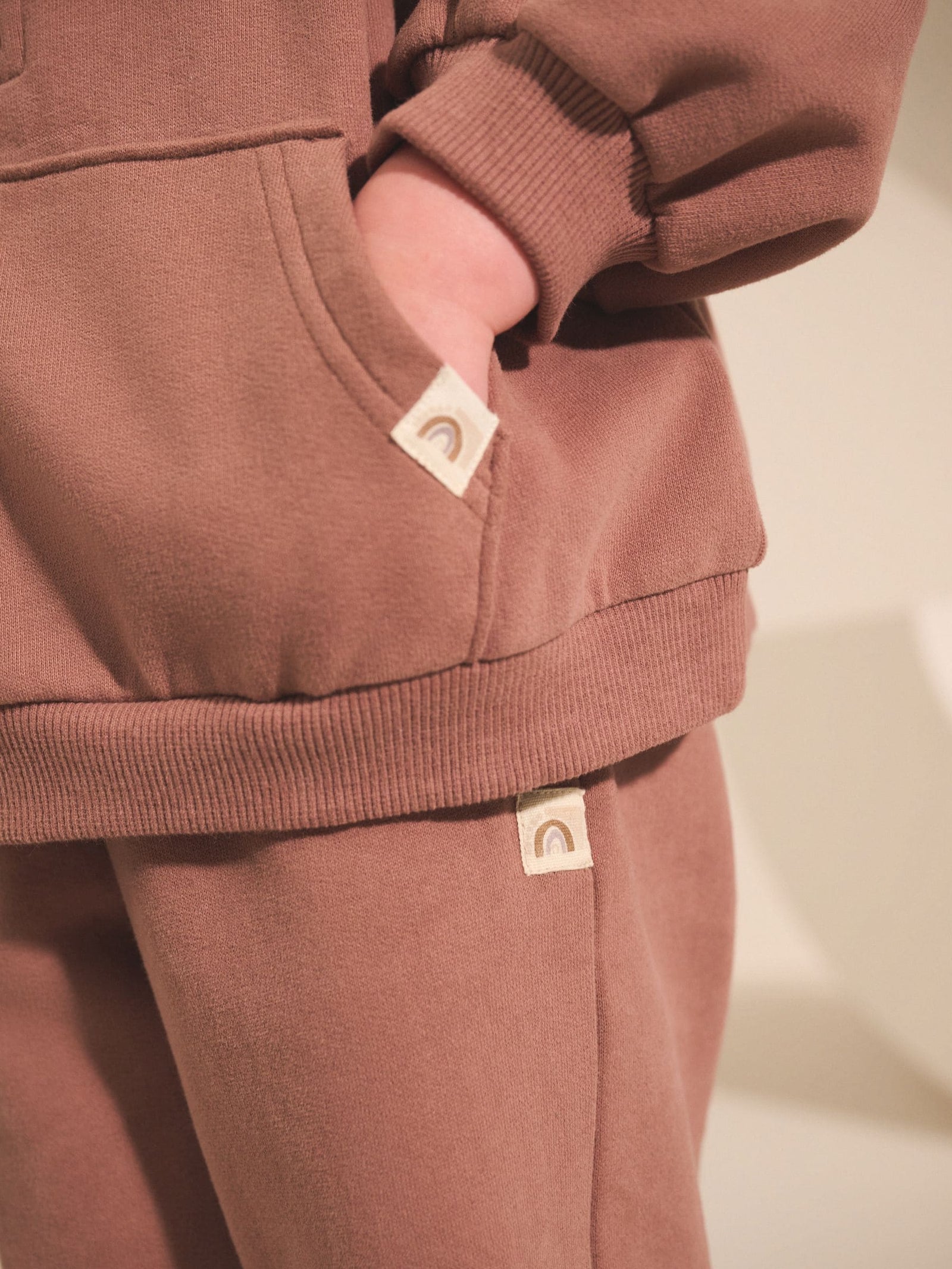 Mocha Brown Quarter Zip Sweatshirt (3mths-7yrs)
