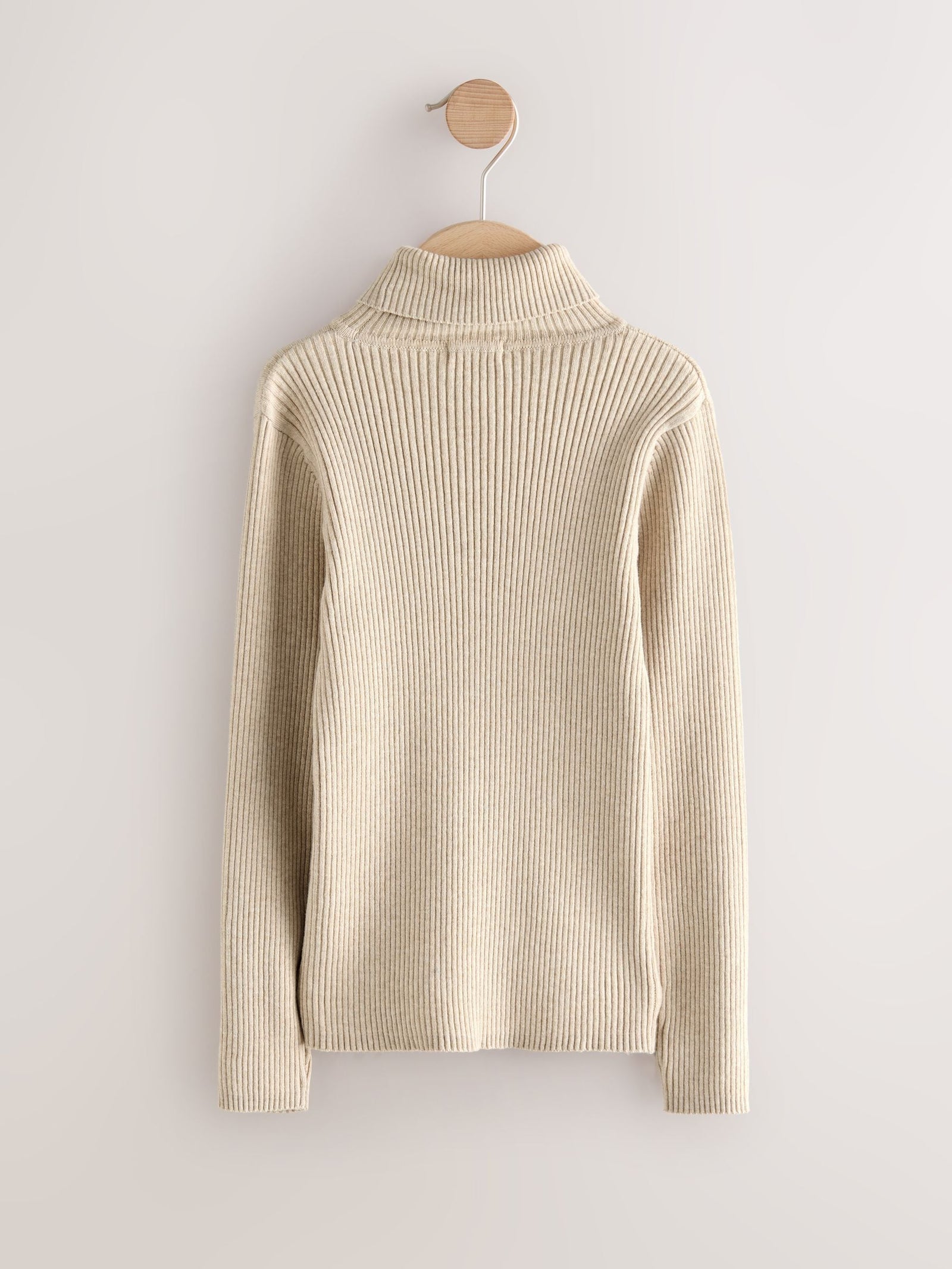 Oatmeal Roll Neck Knit Jumper (3-16yrs)