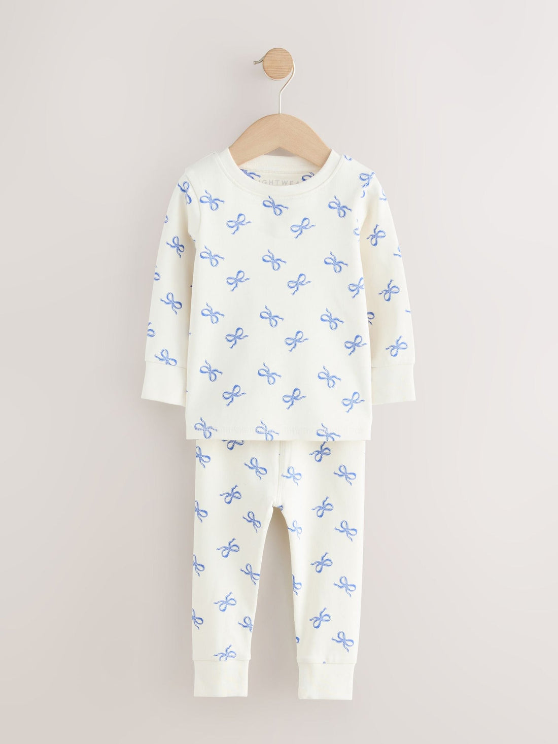 Blue Bows Snuggle Pyjamas 3 Pack (9mths-12yrs)