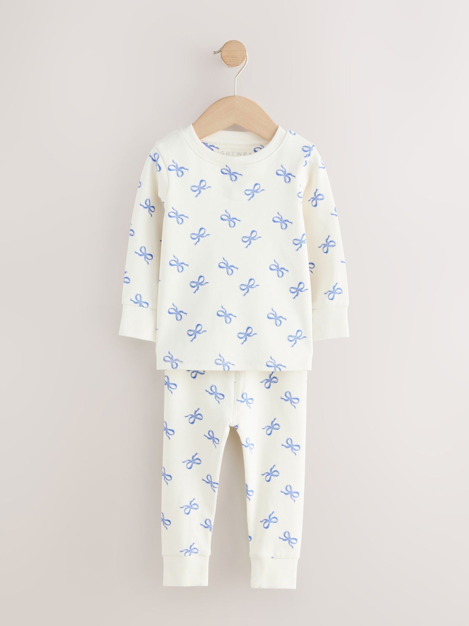 Blue Bows Snuggle Pyjamas 3 Pack (9mths-12yrs)
