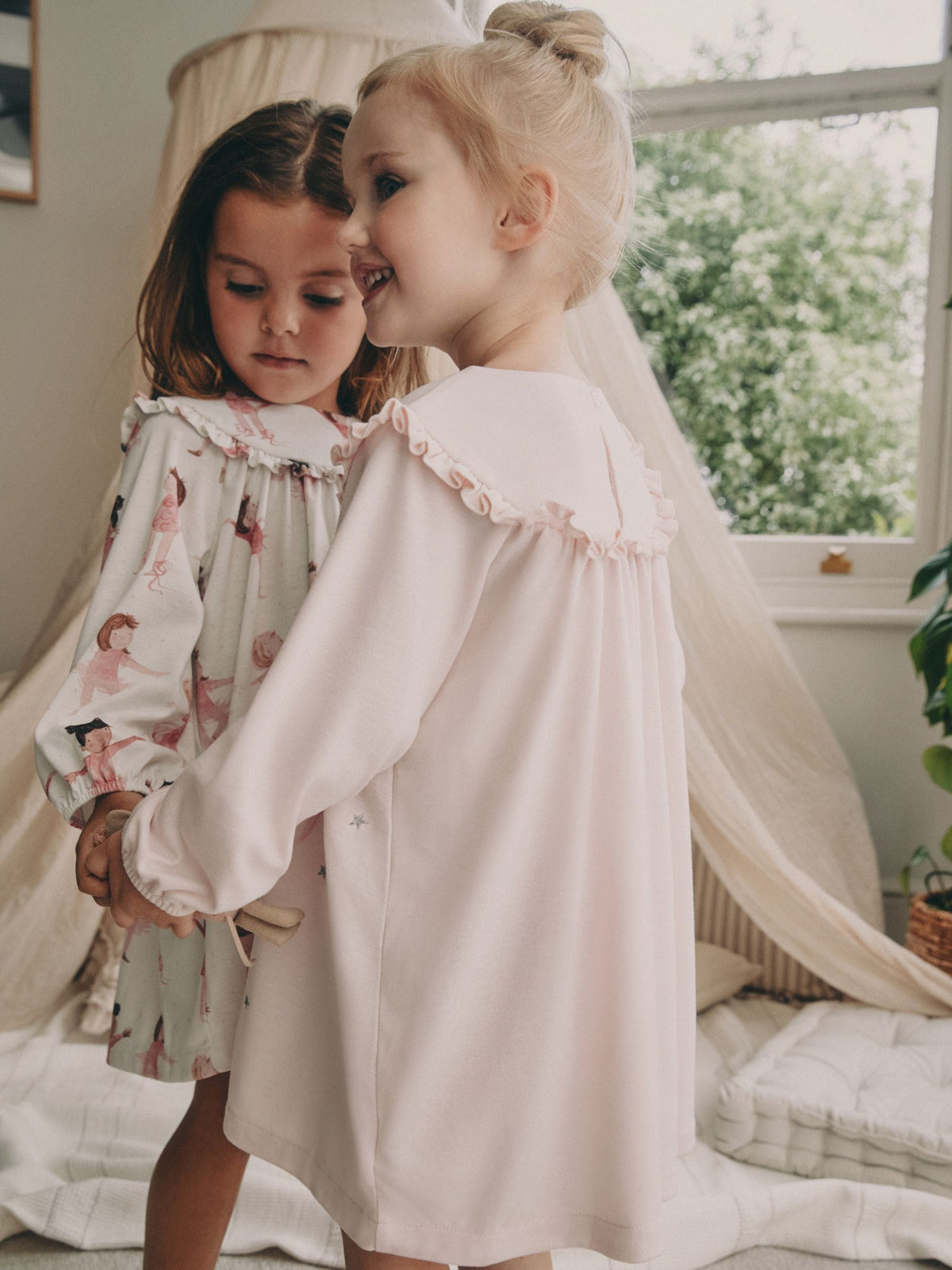 White/Pink Ballerina Nighties 2 Pack (2-12yrs)