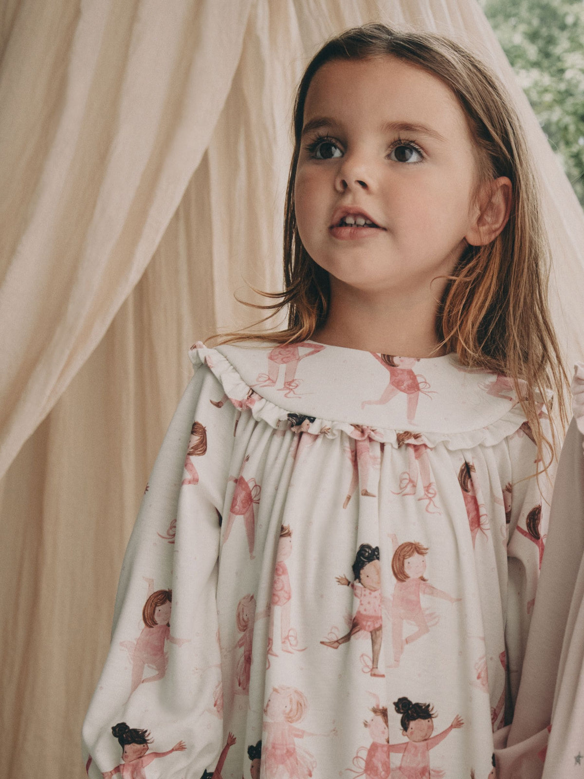 White/Pink Ballerina Nighties 2 Pack (2-12yrs)