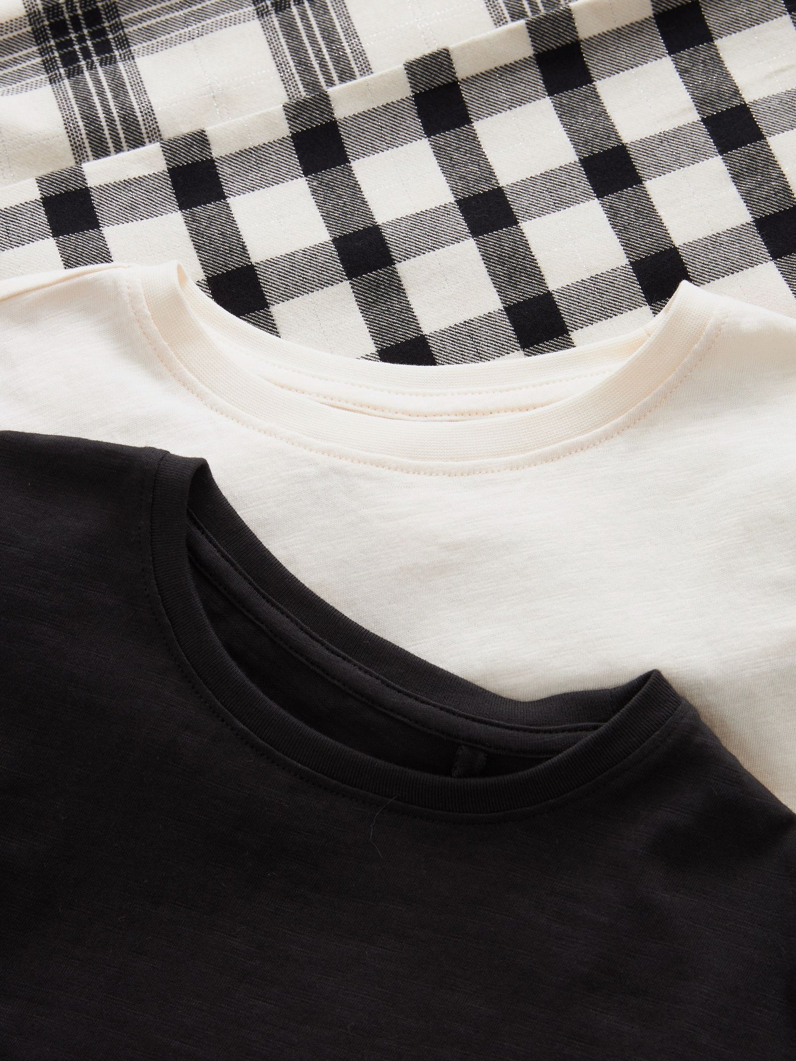 Black/White Woven Check Pyjamas 2 Pack (3-16yrs)