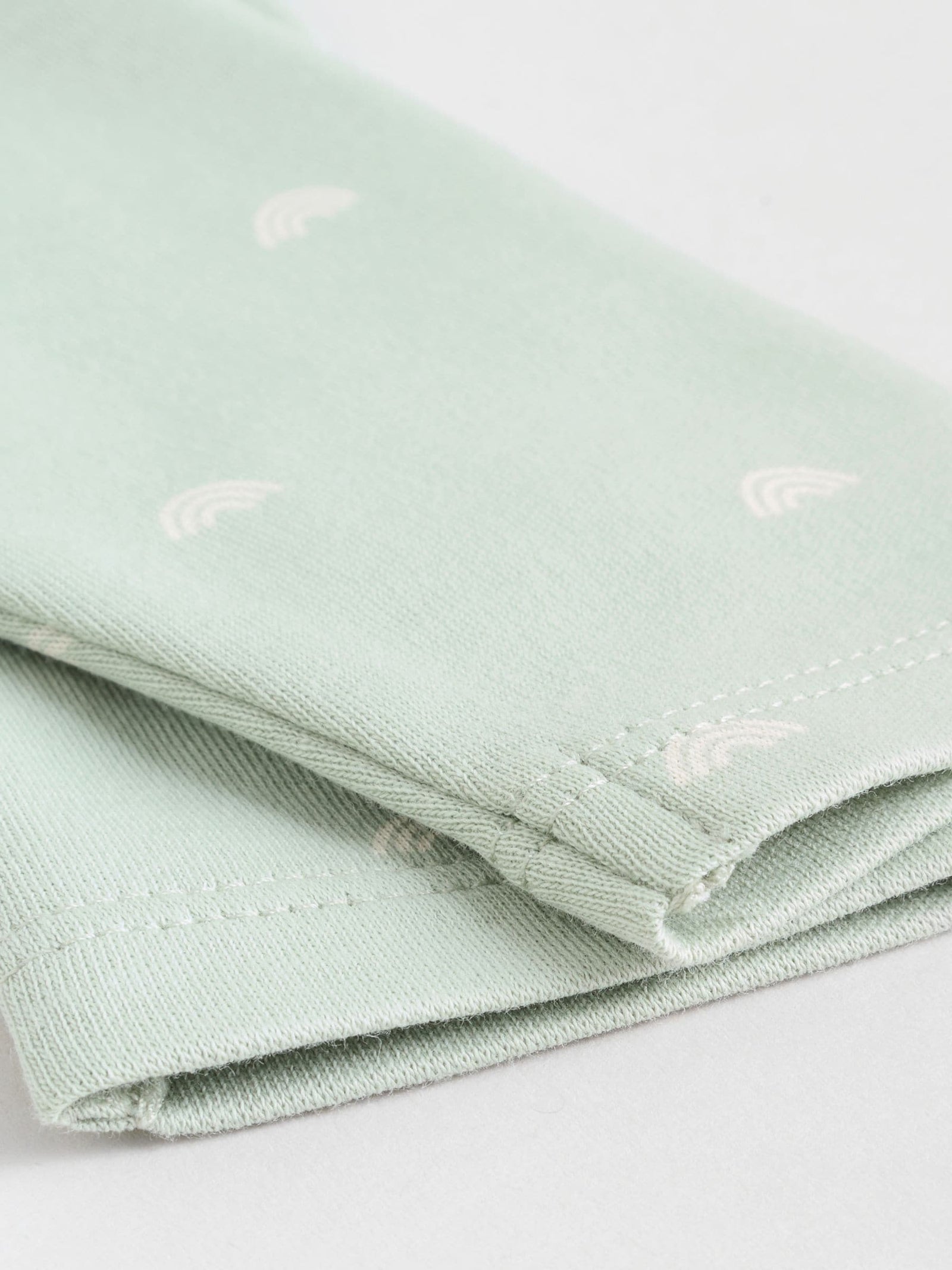 Sage Green Baby Long Sleeve Bodysuits 5 Pack
