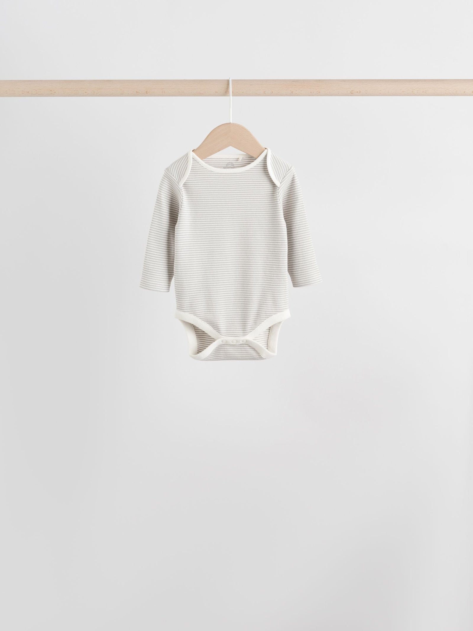 Sage Green Baby Long Sleeve Bodysuits 5 Pack