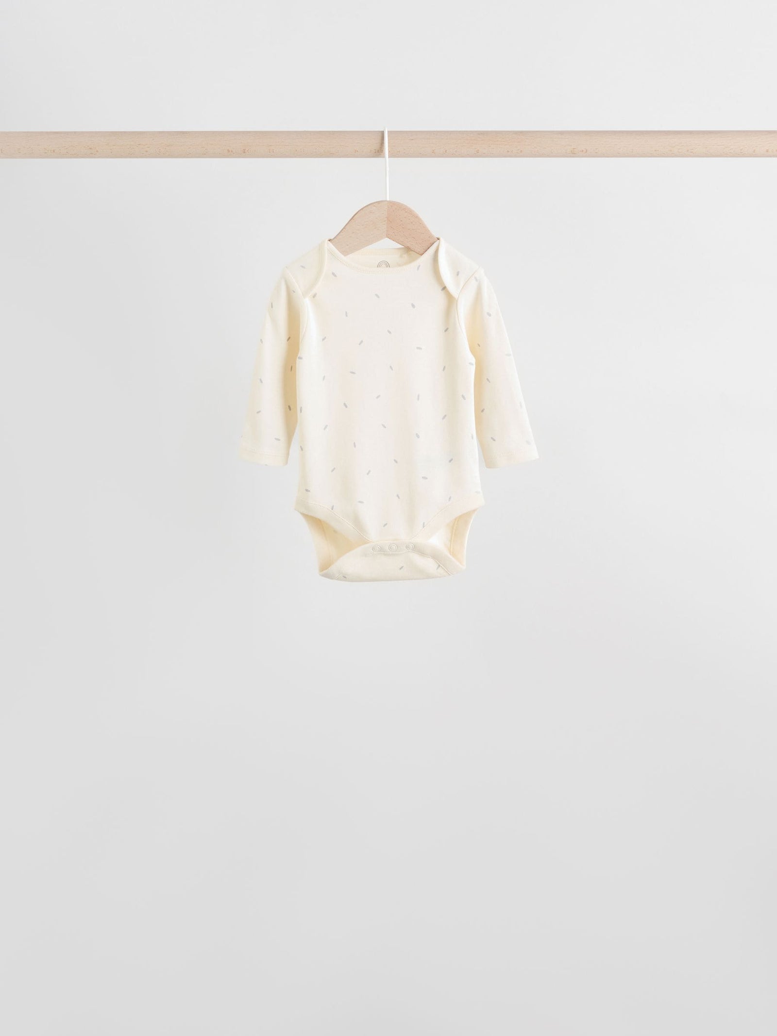 Sage Green Baby Long Sleeve Bodysuits 5 Pack