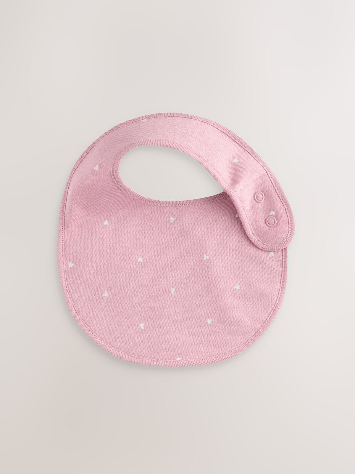 Pink Heart Baby Bibs 5 Pack