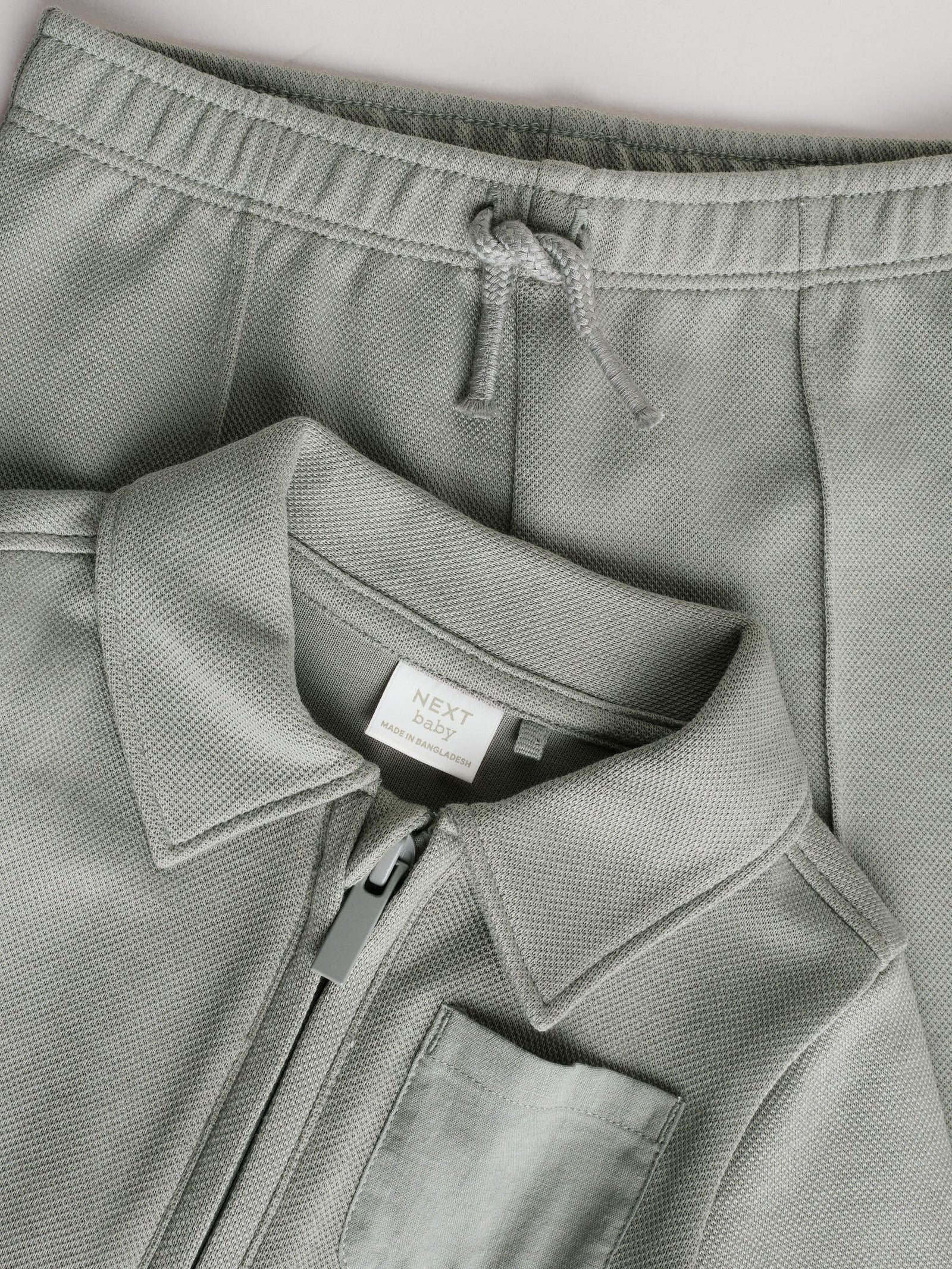 Grey Polo Top and Legging Baby Set (0mths-2yrs)