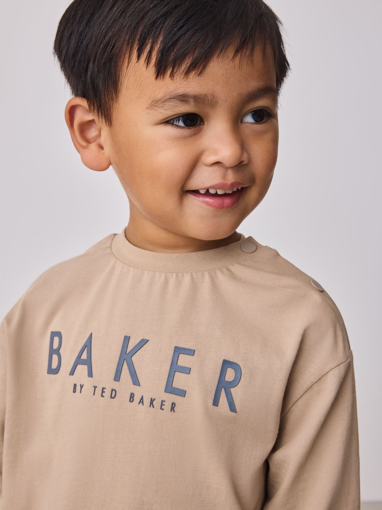 Baker by Ted Baker 3 Piece Stone Borg Gilet, Sweatshirt and Joggers Set