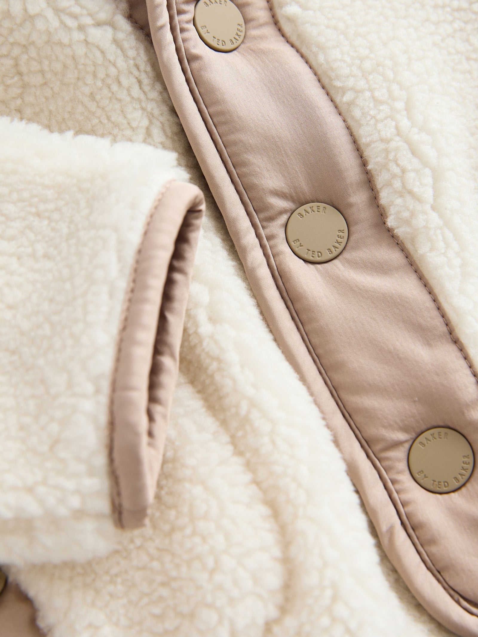 Baker by Ted Baker Stone Borg Jacket