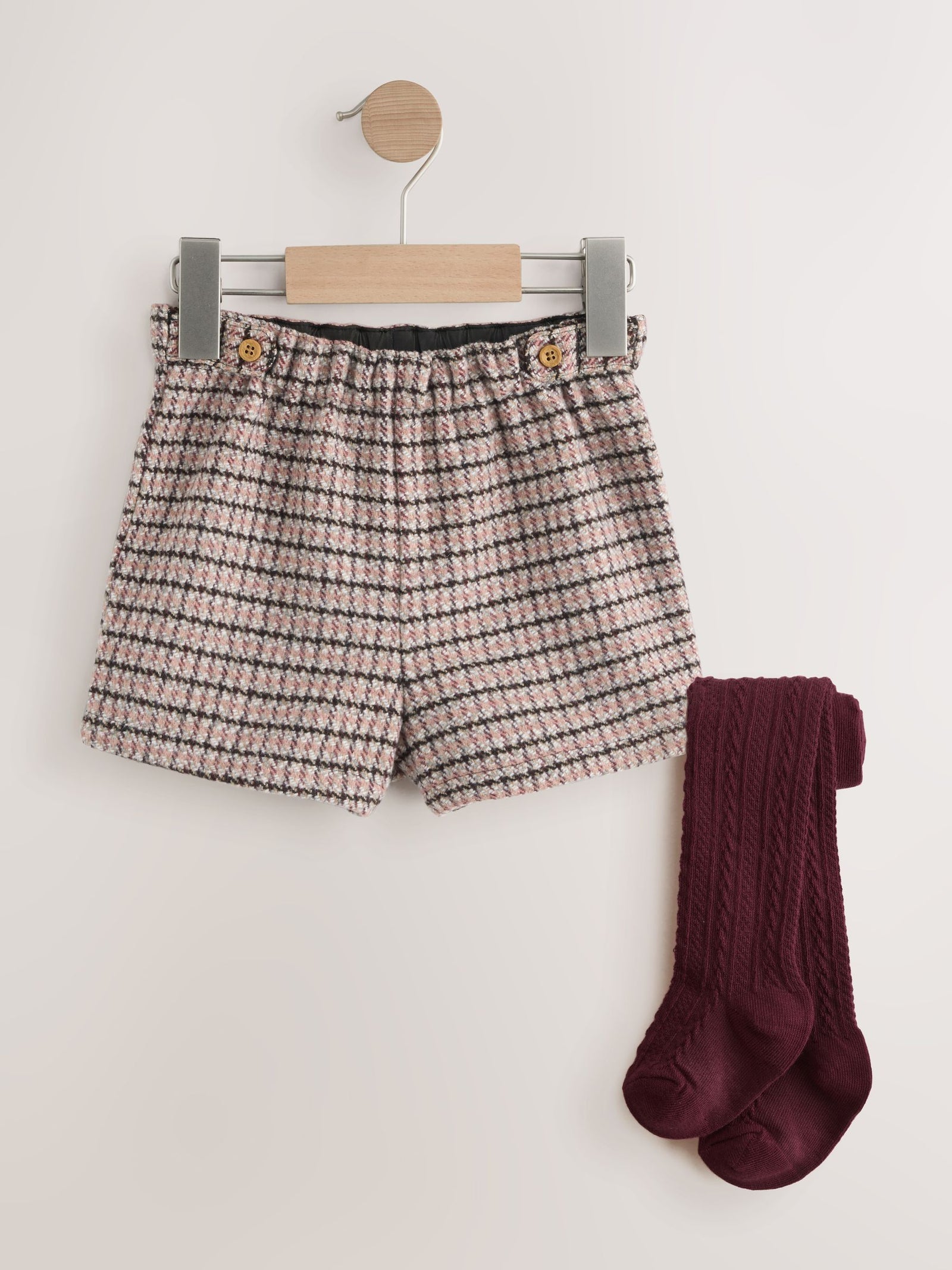 Berry Check Skort and Tights (3mths-7yrs)