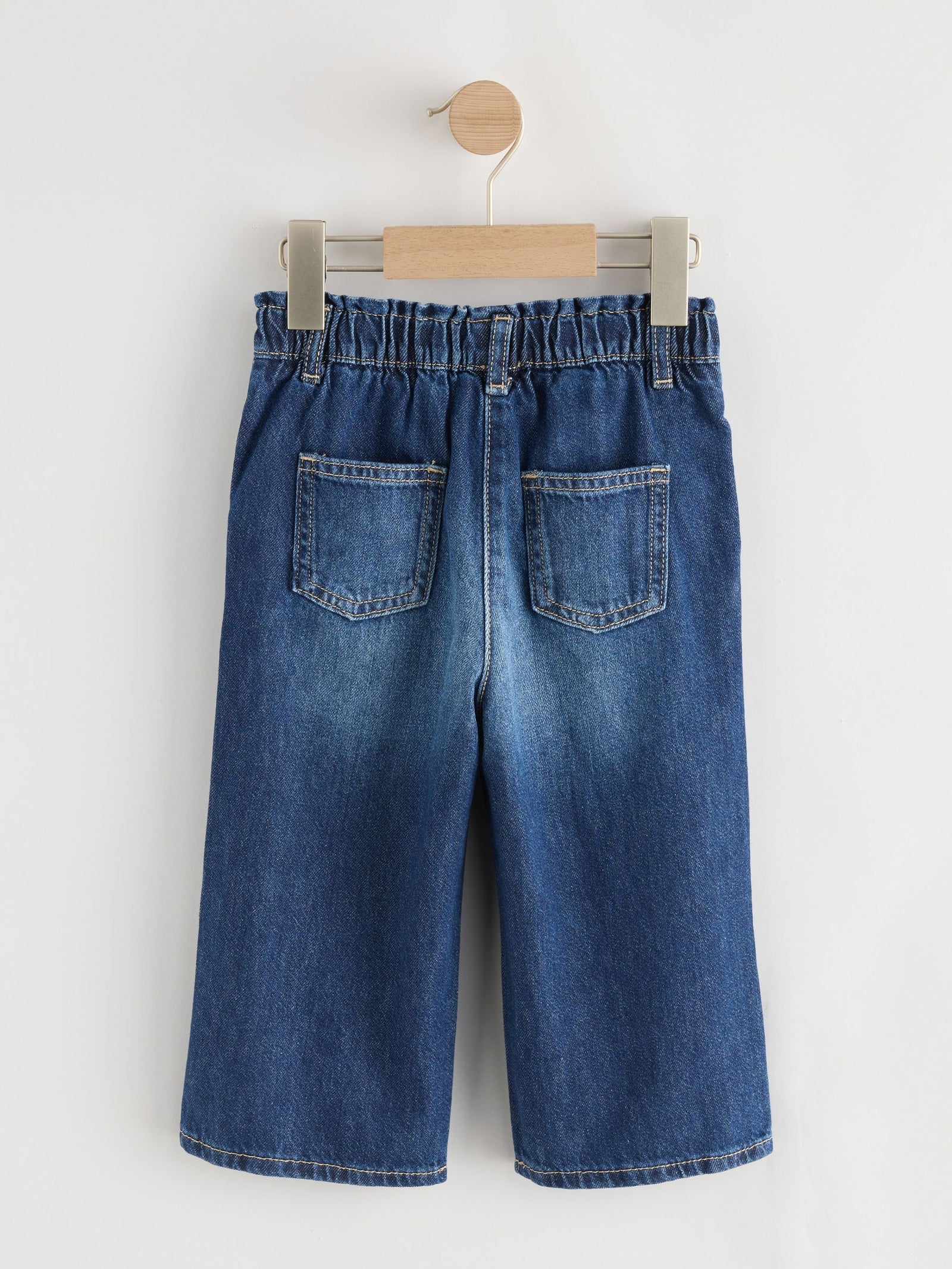 Denim Dark Wash Wide Leg Jeans (3mths-7yrs)