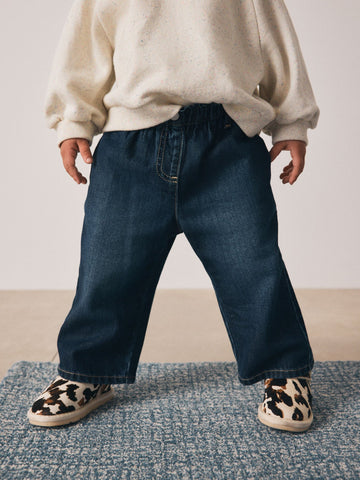 Denim Dark Wash Wide Leg Jeans (3mths-7yrs)