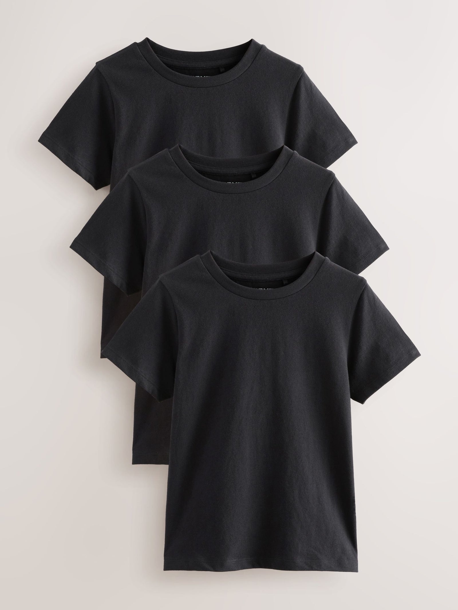 Black 3 Pack T-Shirts (3-16yrs)