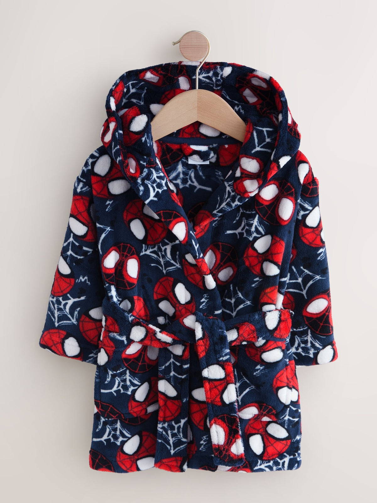 Navy Spiderman Fleece Robe (12mths-10yrs)