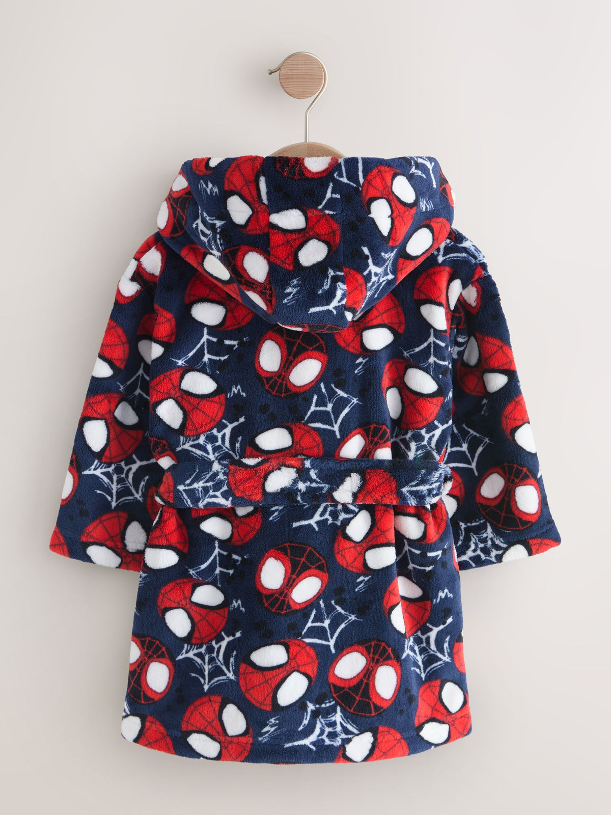 Navy Spiderman Fleece Robe (12mths-10yrs)