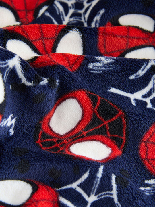 Navy/Red Spiderman Fleece All-In-One (9mths-10yrs)
