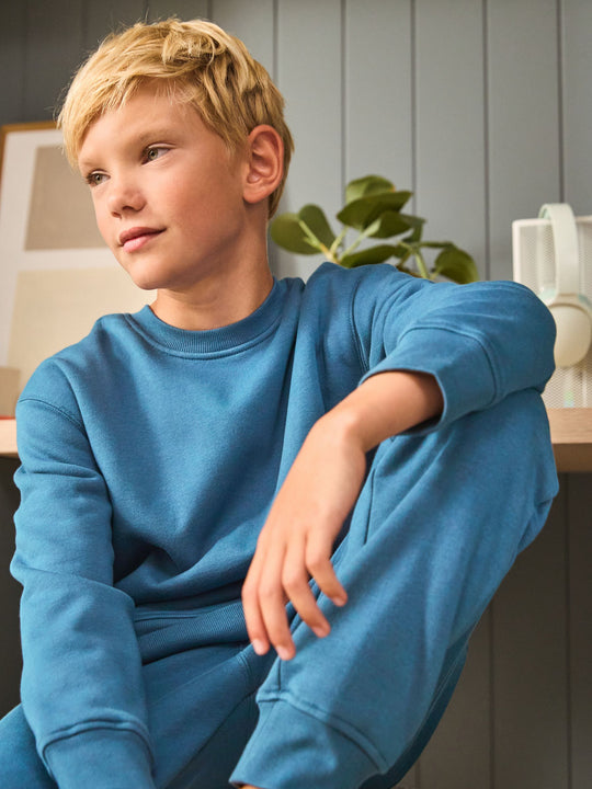 Blue Single Cosy Fleece Pyjamas (3-16yrs)