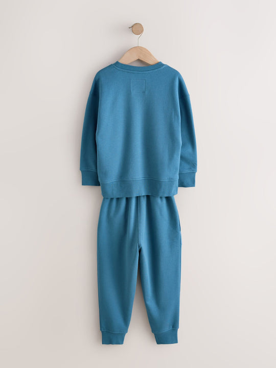 Blue Single Cosy Fleece Pyjamas (3-16yrs)