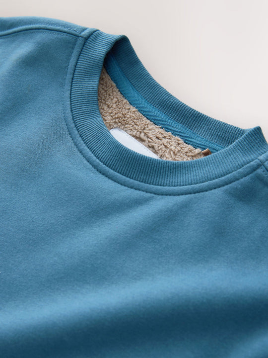 Blue Single Cosy Fleece Pyjamas (3-16yrs)