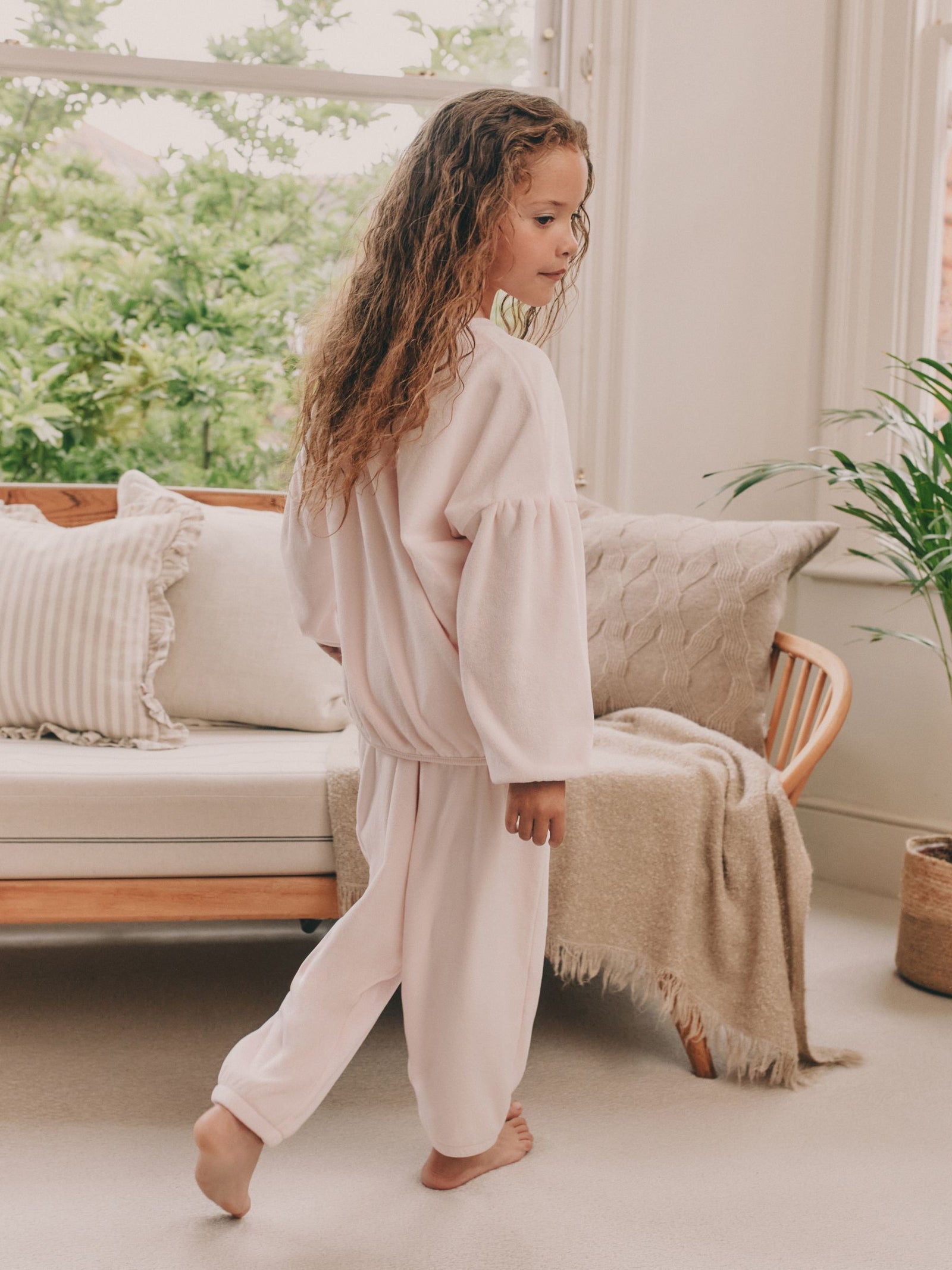 Pink Sequin Heart Cosy Fleece Pyjamas (9mths-16yrs)