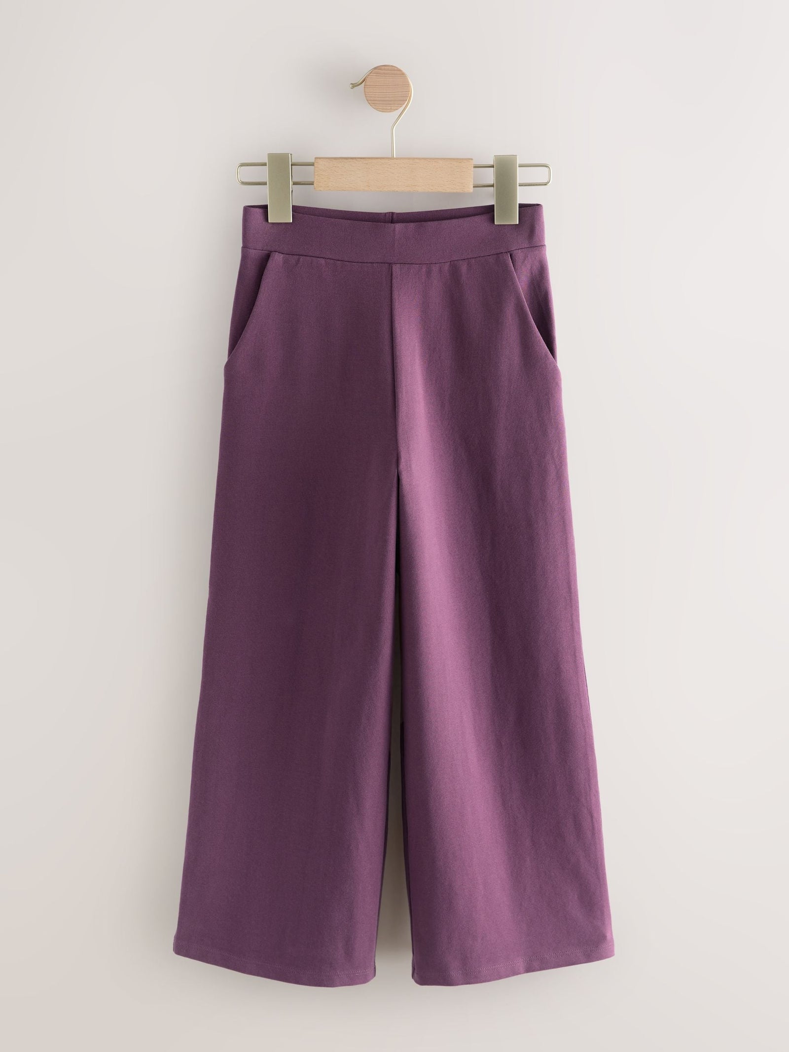 Berry Purple 1 Pack Wide Leg Jersey Trousers (3-16yrs)
