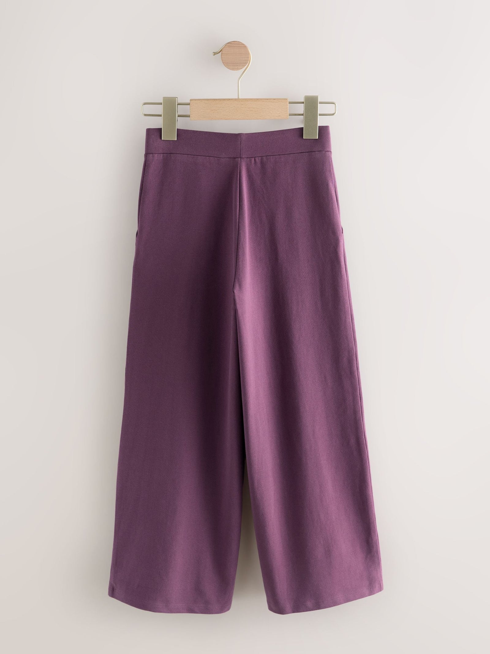 Berry Purple 1 Pack Wide Leg Jersey Trousers (3-16yrs)