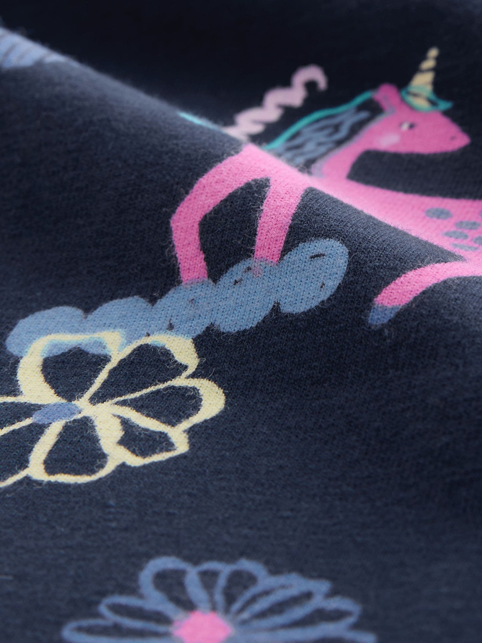 Navy Unicorn Flare Leggings (3-16yrs)