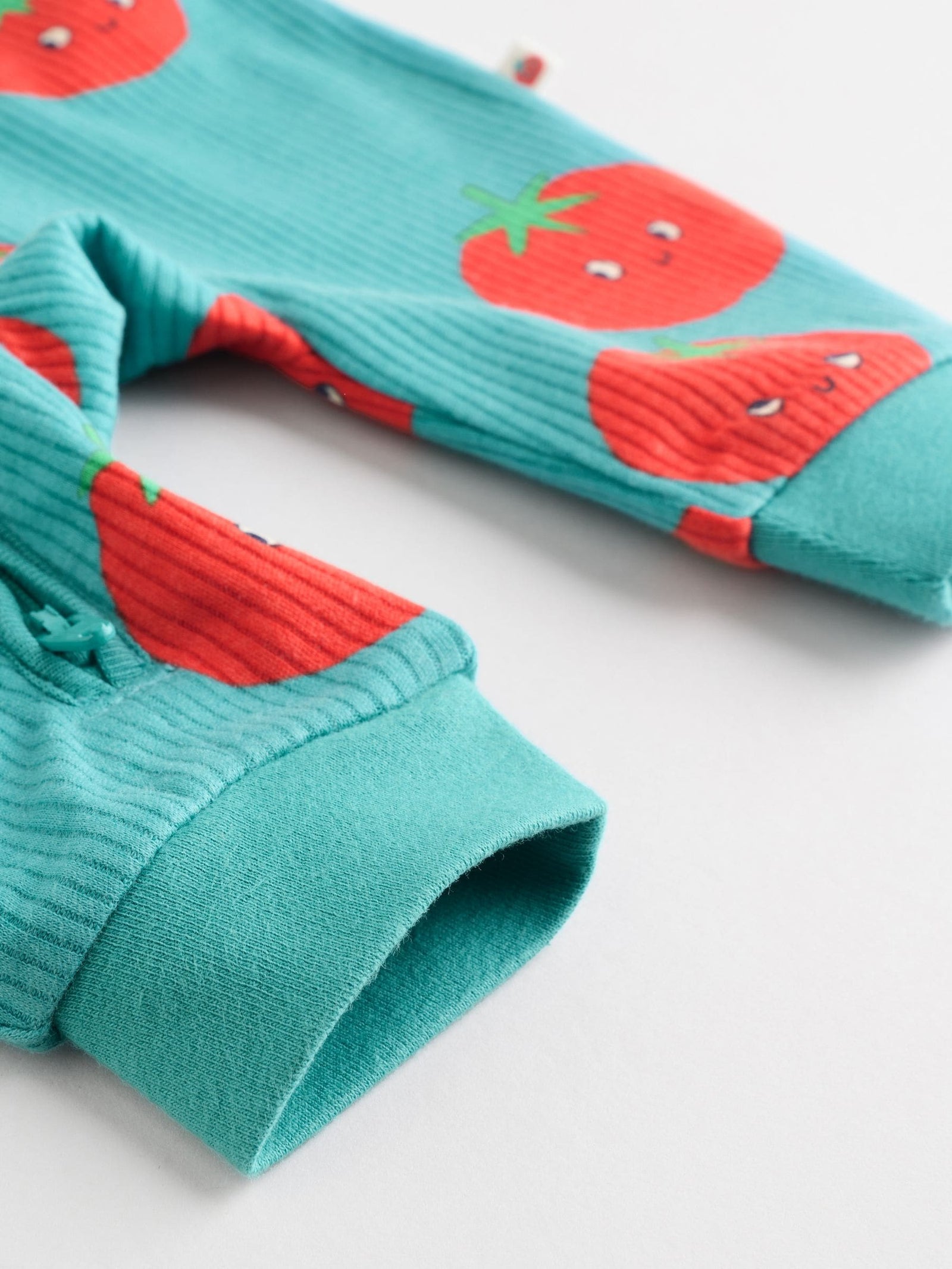 Teal Blue 3 Pack Two Way Zip Baby Sleepsuits (0mths-3yrs)