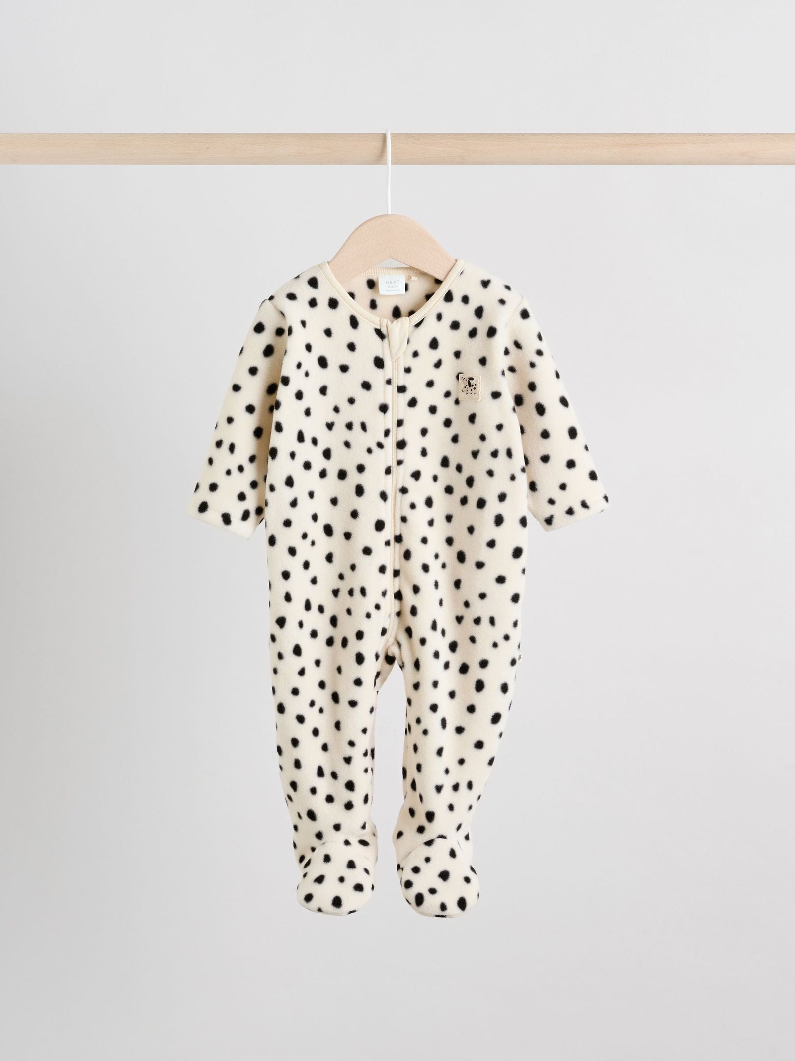 Neutral Baby Micro Fleece Two Way Zip Sleepsuits 2 Pack