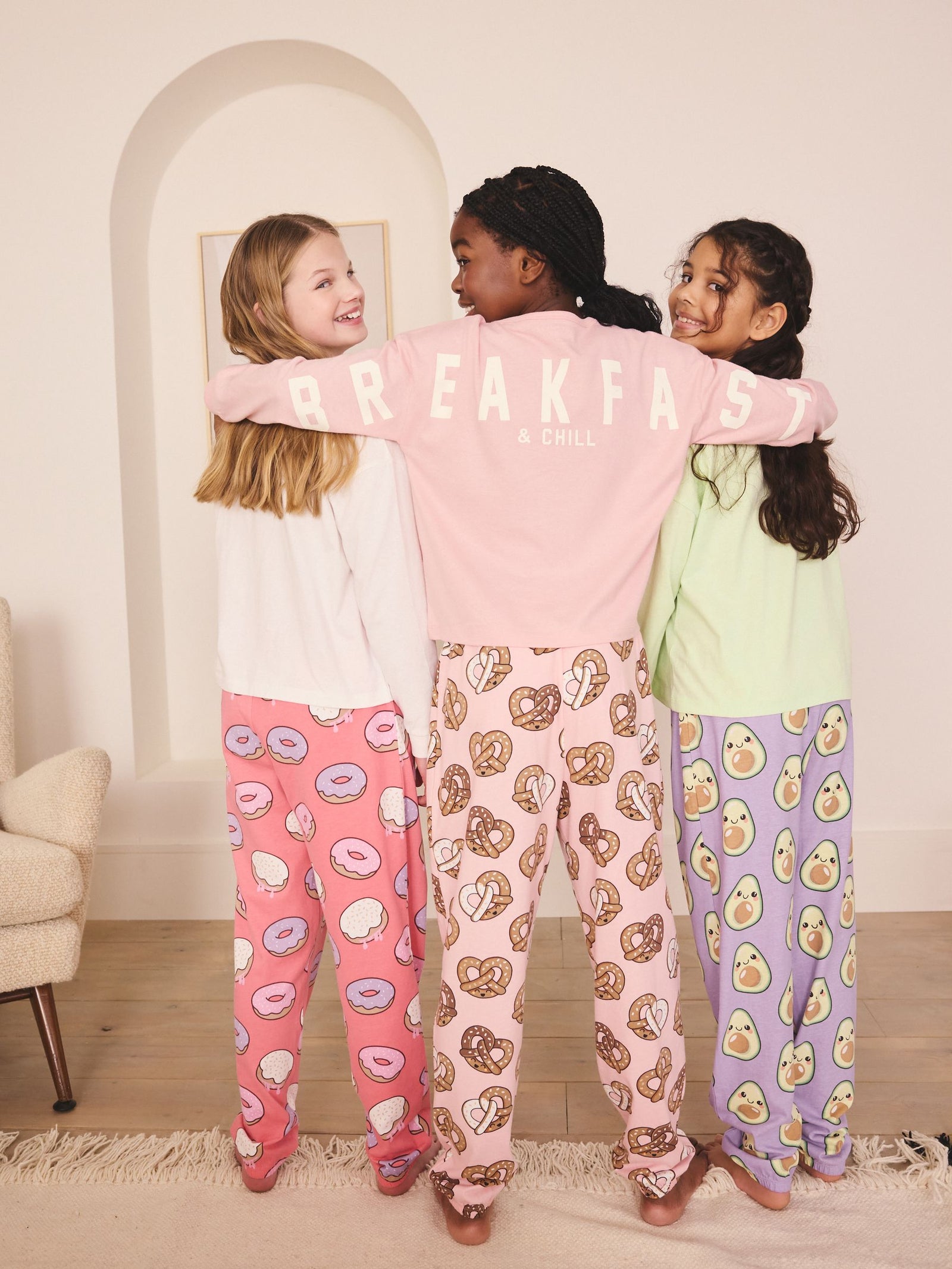 Avocado Slogan Print Joggers Pyjamas 3 Pack (3-16yrs)
