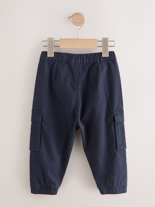 Tan/Navy Cargo Trousers 2 Pack (3mths-7yrs)