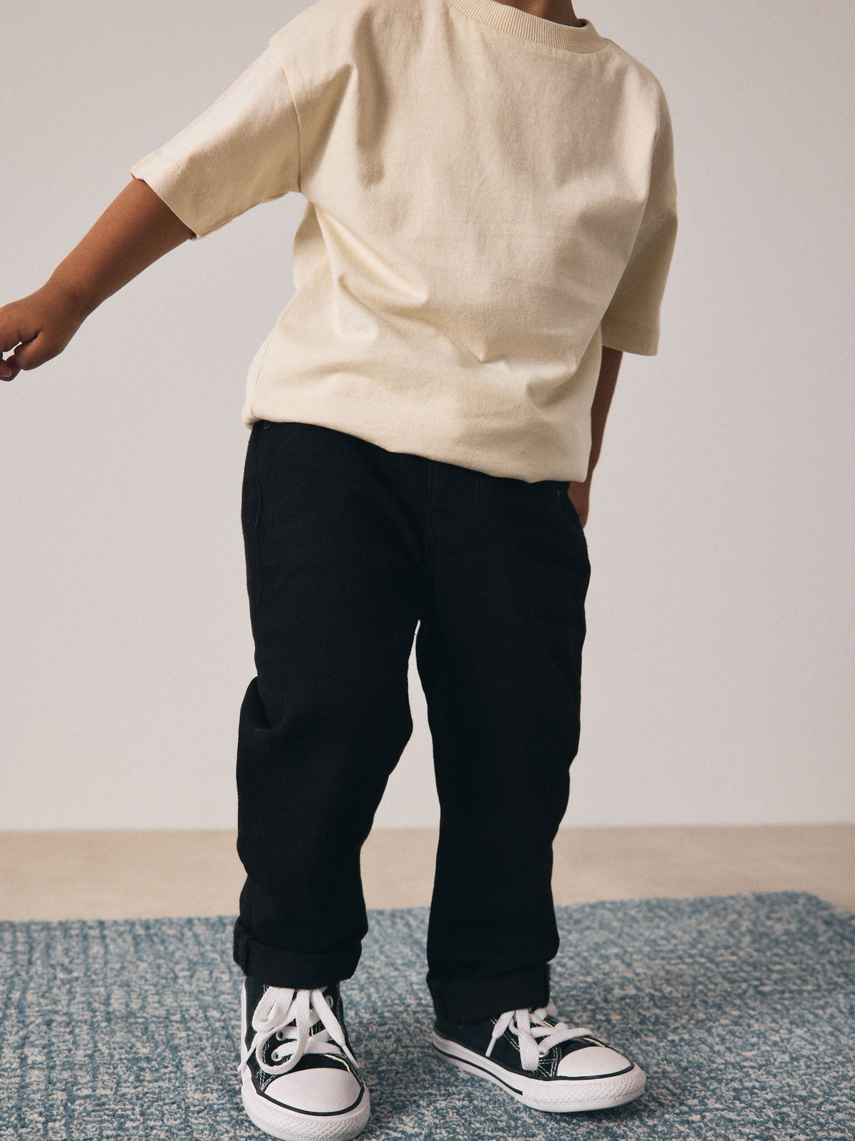 Mid Blue/Black Denim Regular Fit 2 Pack Regular Fit Comfort Stretch Jeans (3mths-7yrs)
