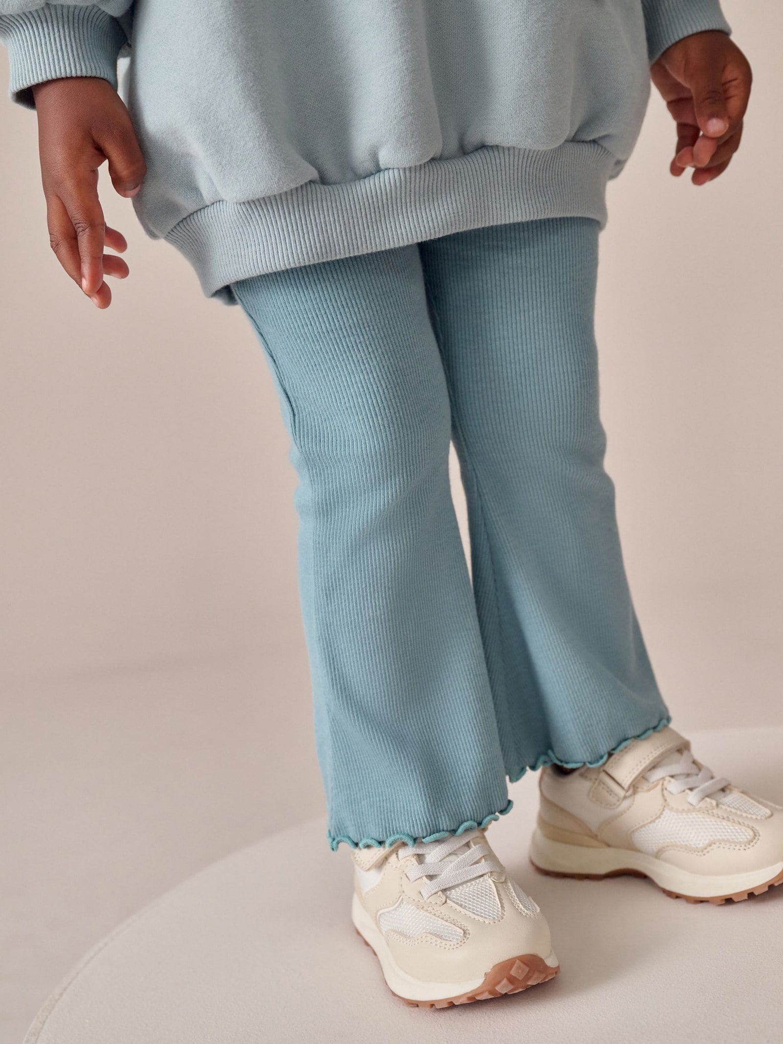 Blue Bow Sweatshirt & Flare Leggings Set (3mths-7yrs)